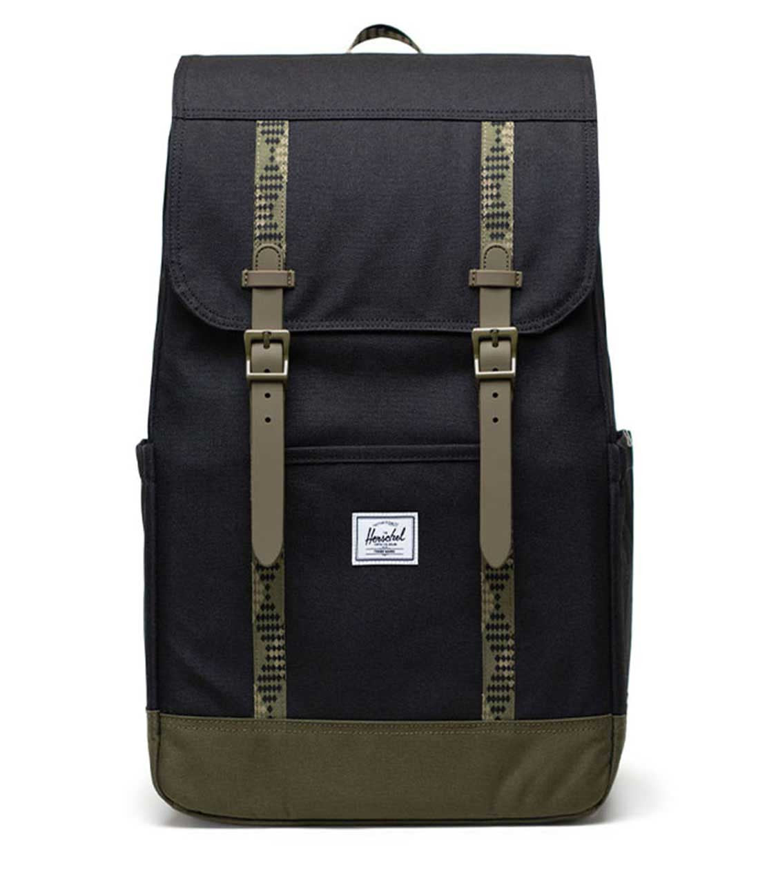 HERSCHELHerschel Retreat Black/Ivy Green Backpack