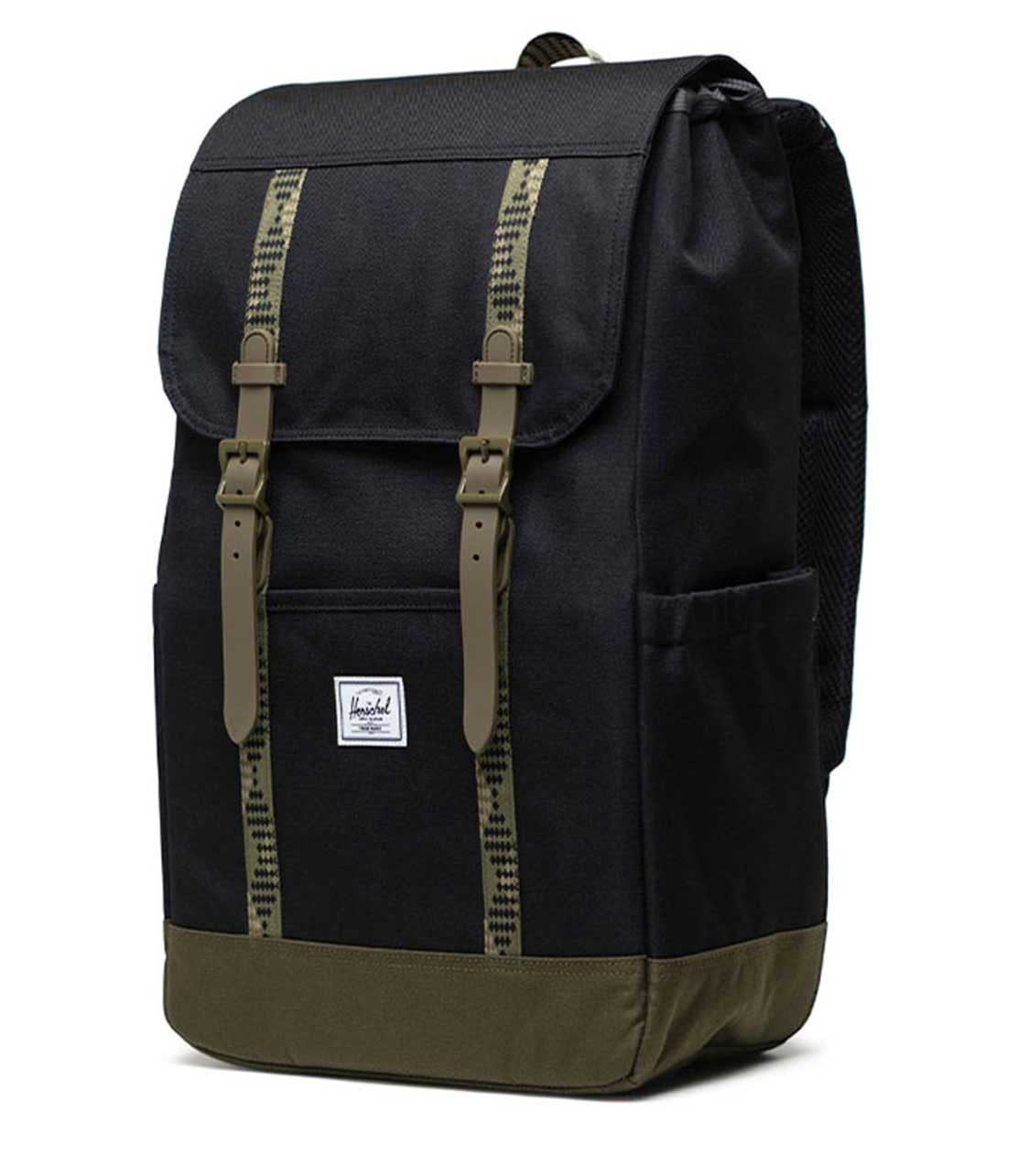 HERSCHELHerschel Retreat Black/Ivy Green Backpack
