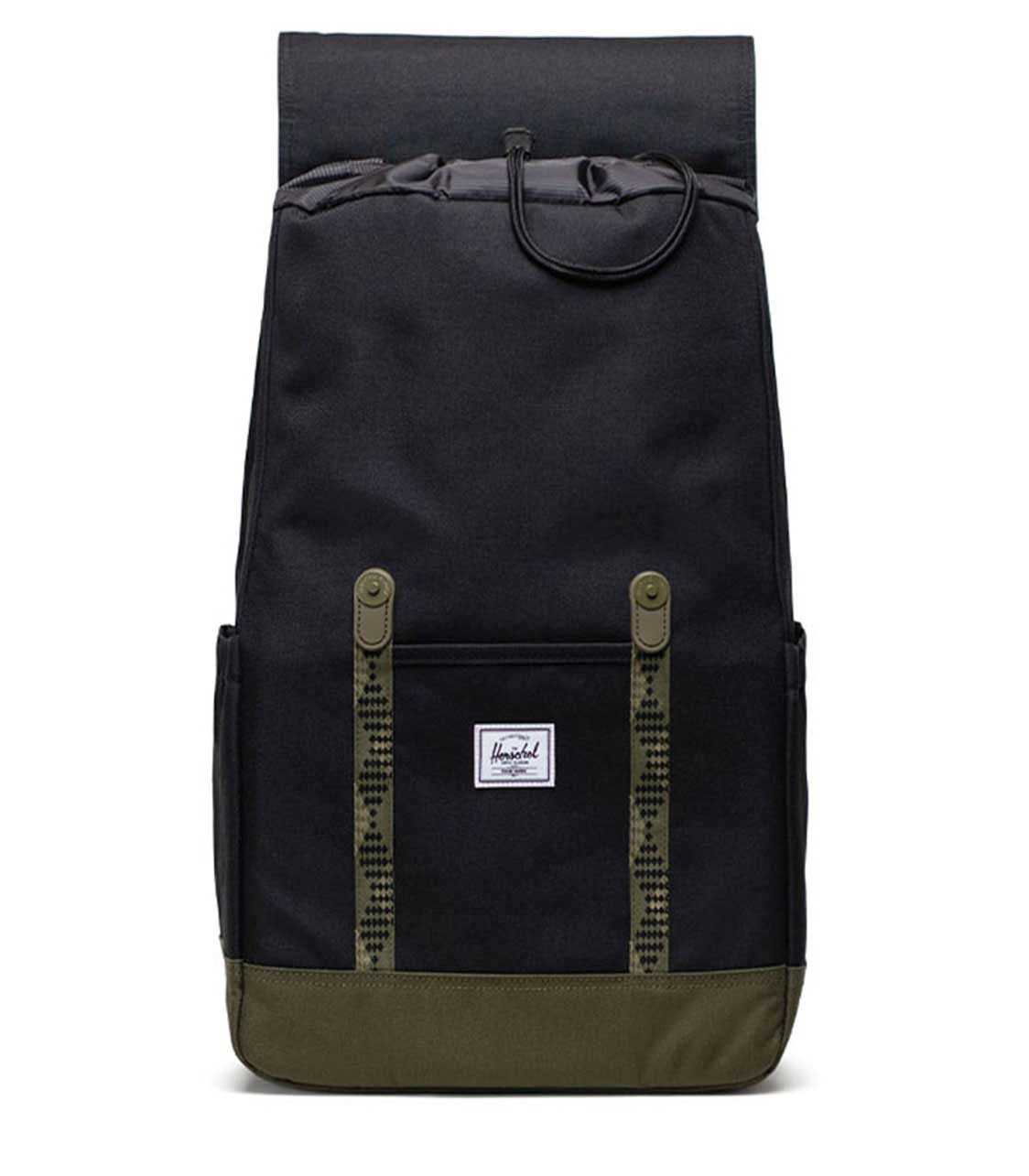 HERSCHELHerschel Retreat Black/Ivy Green Backpack