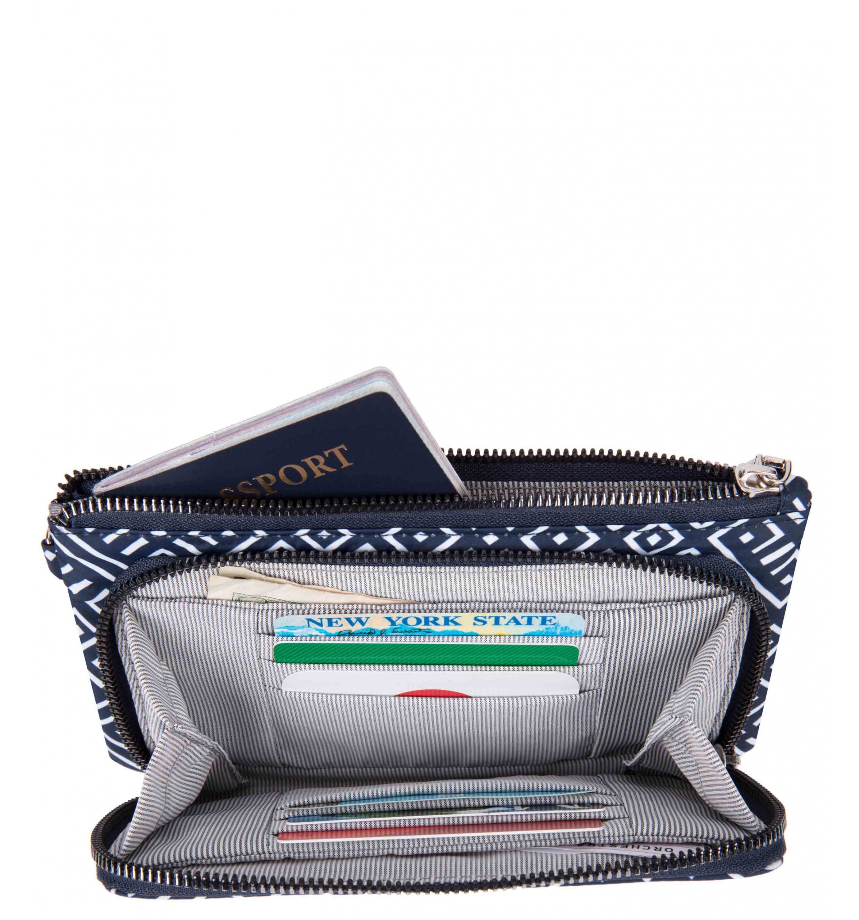 TRAVELONRFID-Blocking Phone Clutch Wallet