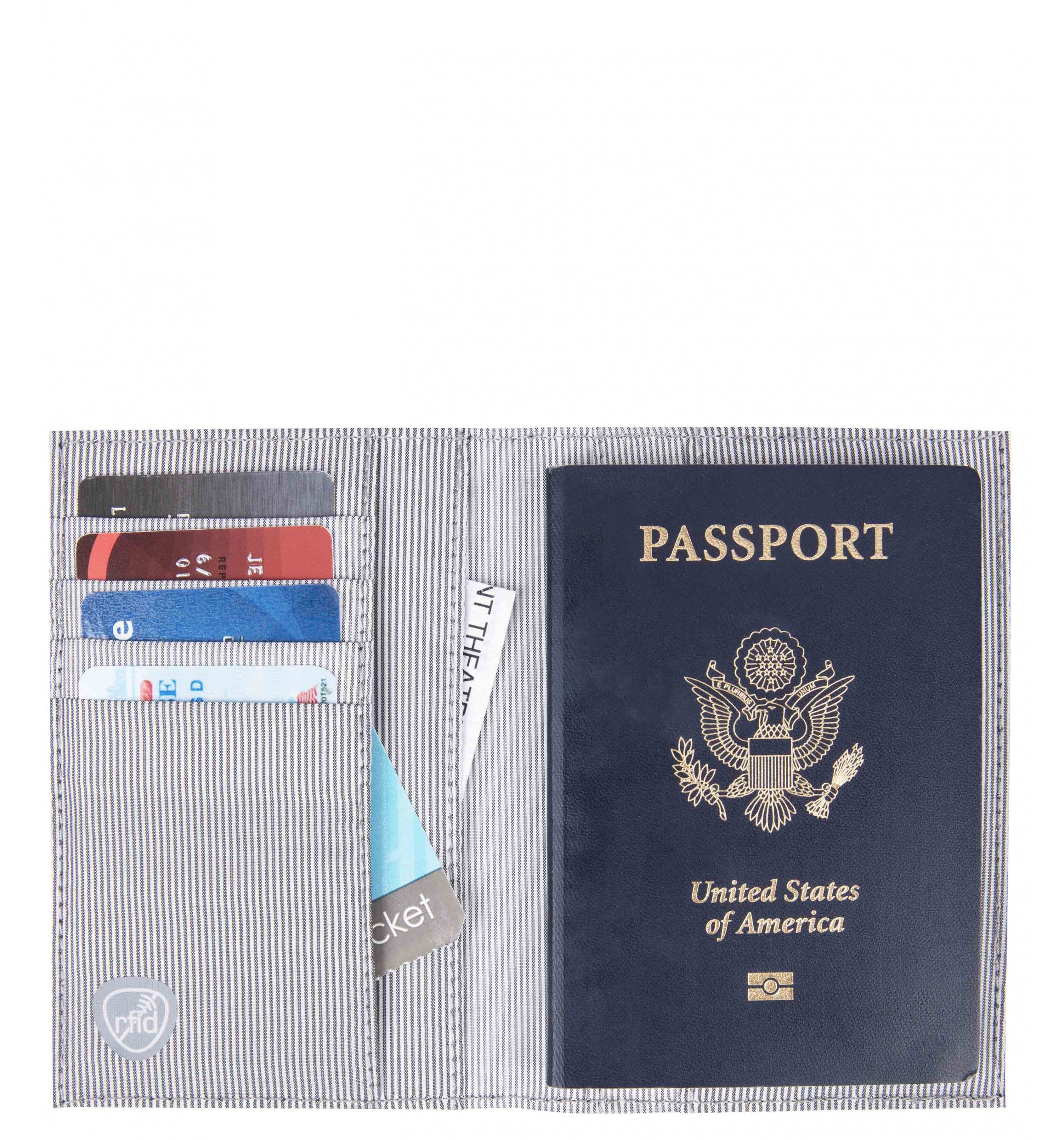TRAVELONRFID-Blocking Bi-Fold Passport Holder