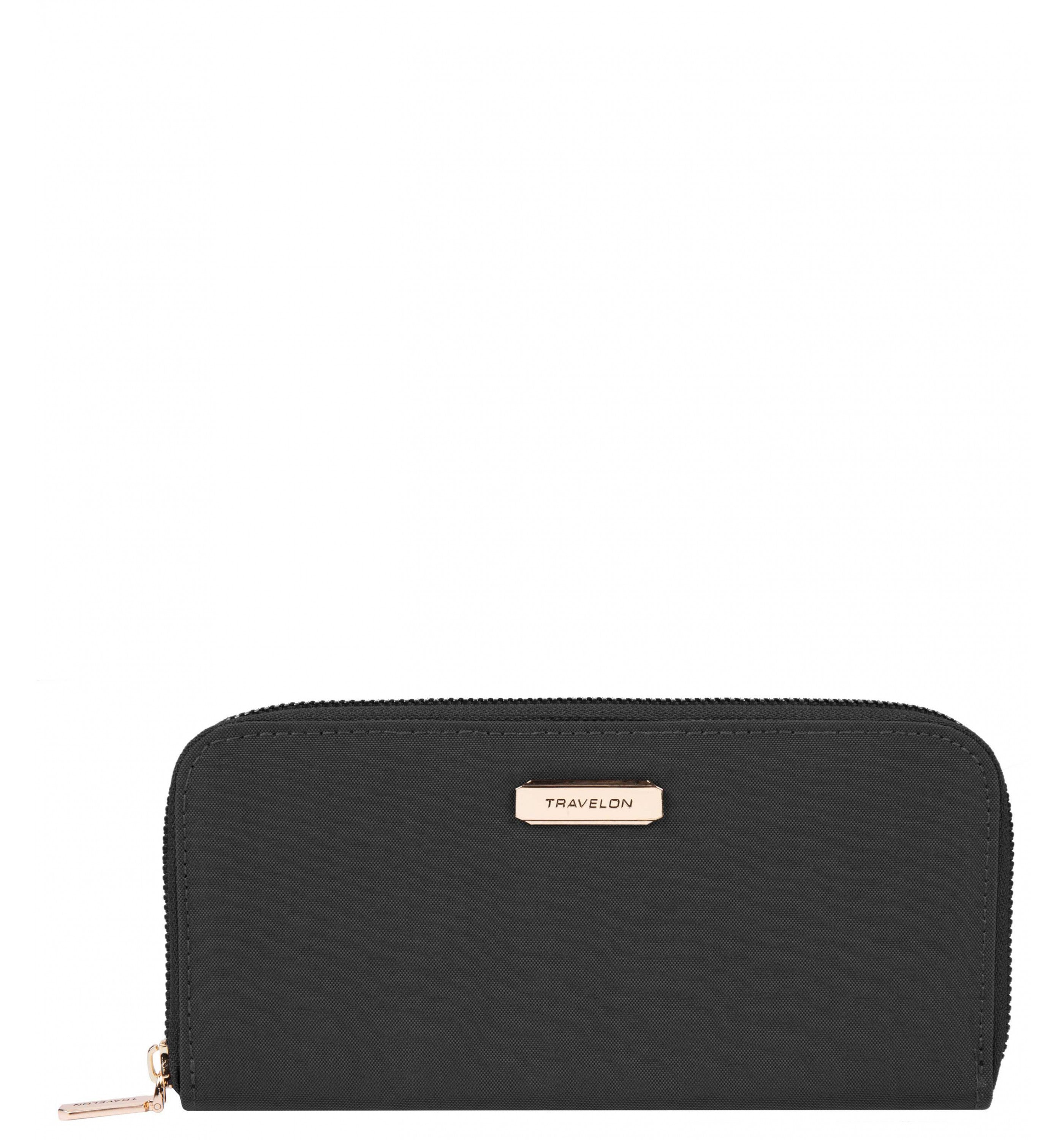 TRAVELONRFID-Blocking Single Zip Wallet