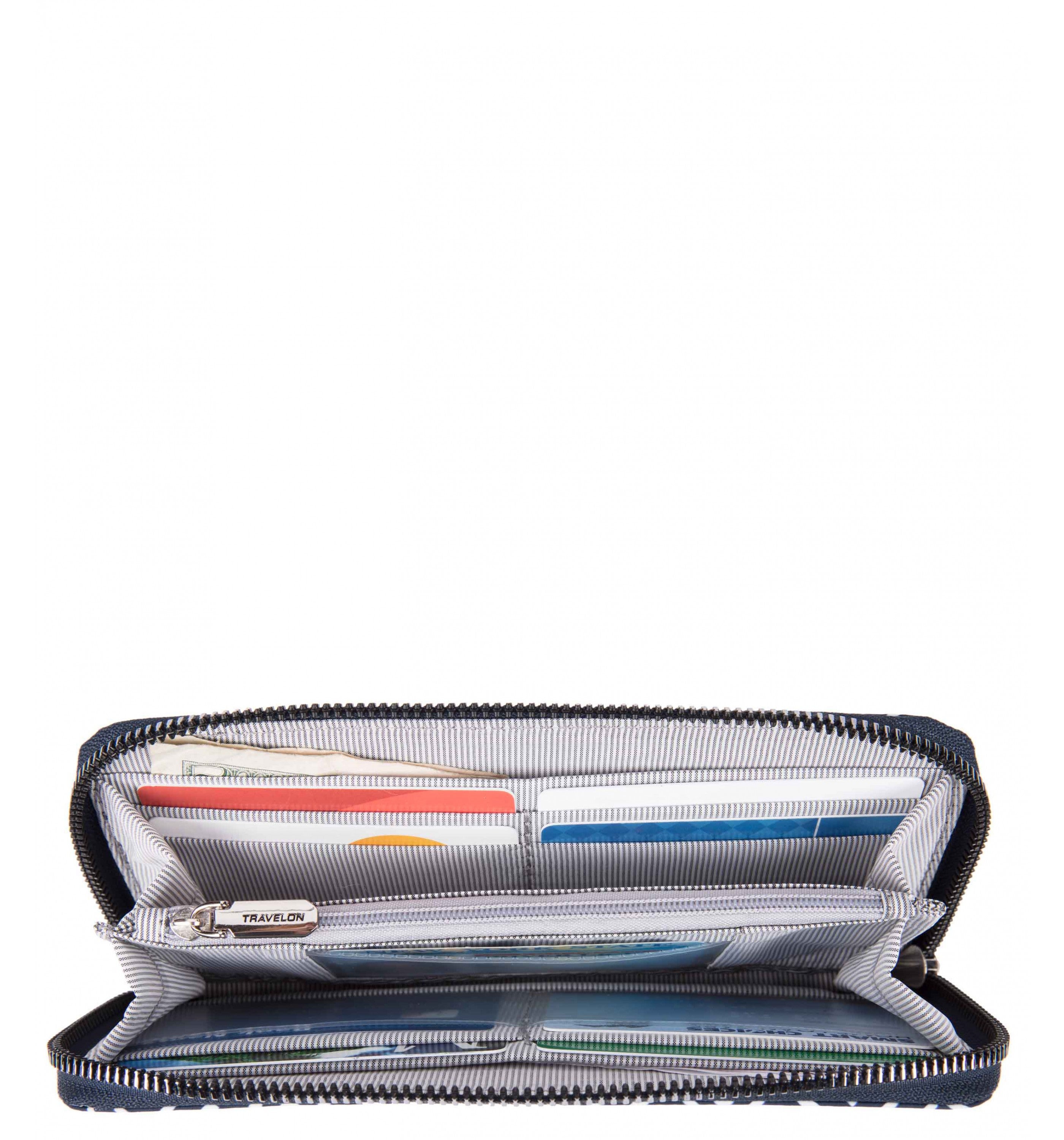 TRAVELONRFID-Blocking Single Zip Wallet