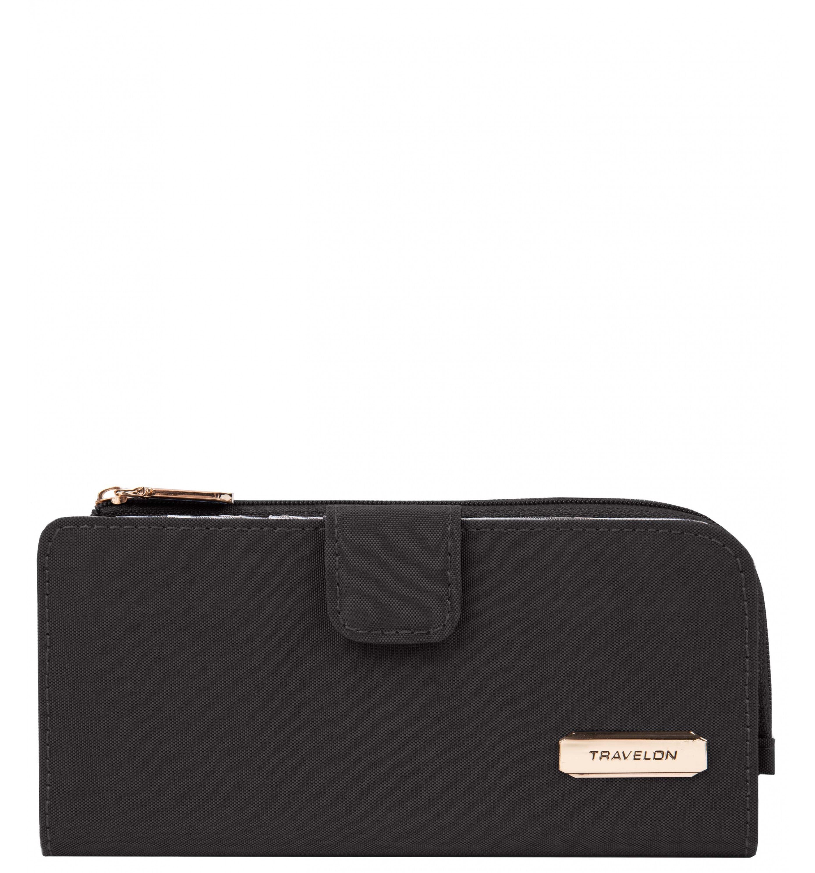 TRAVELONRFID-Blocking Slim Zip Wallet