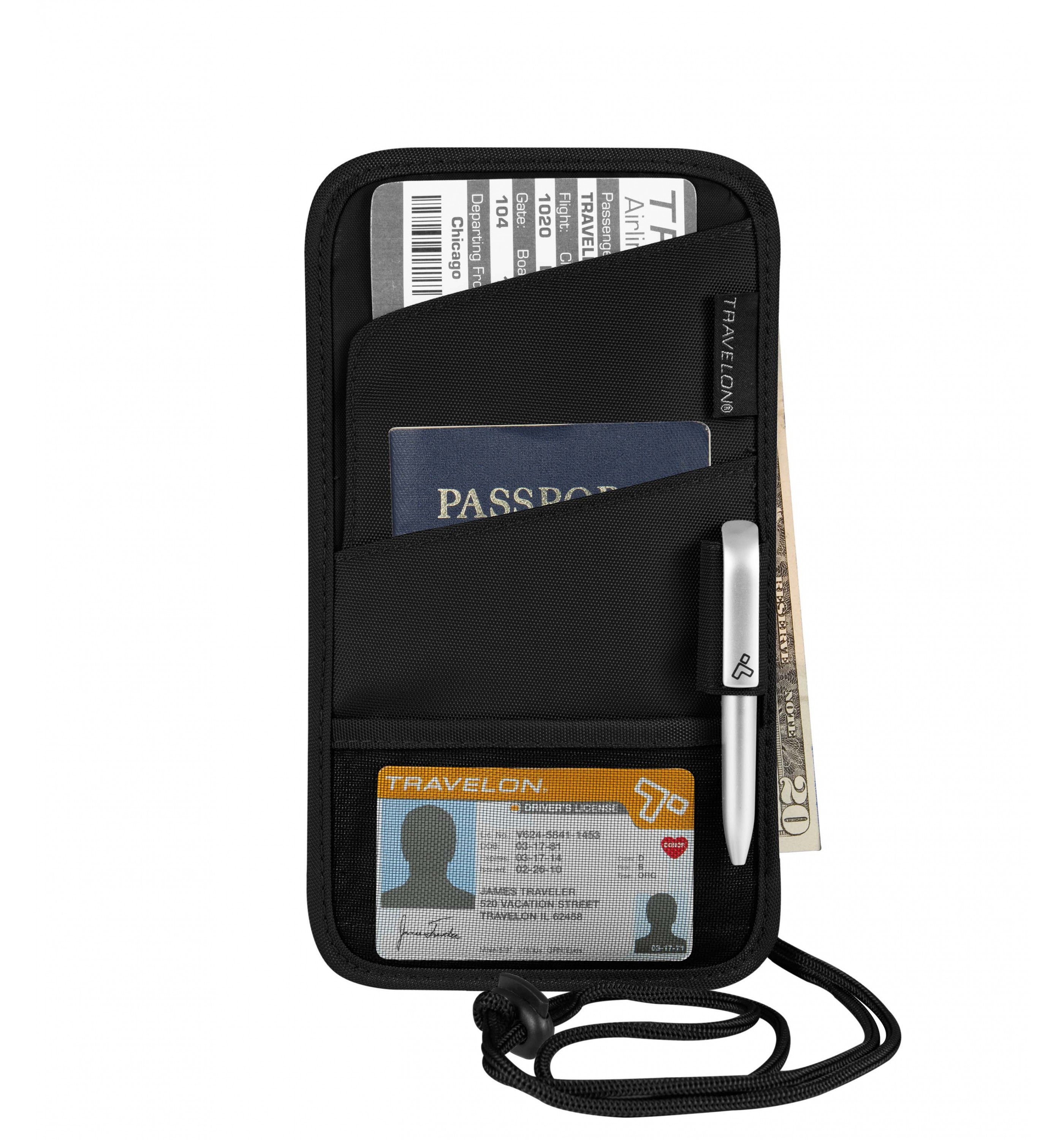 TRAVELONRFID-Blocking ID And Boarding Pass Holder