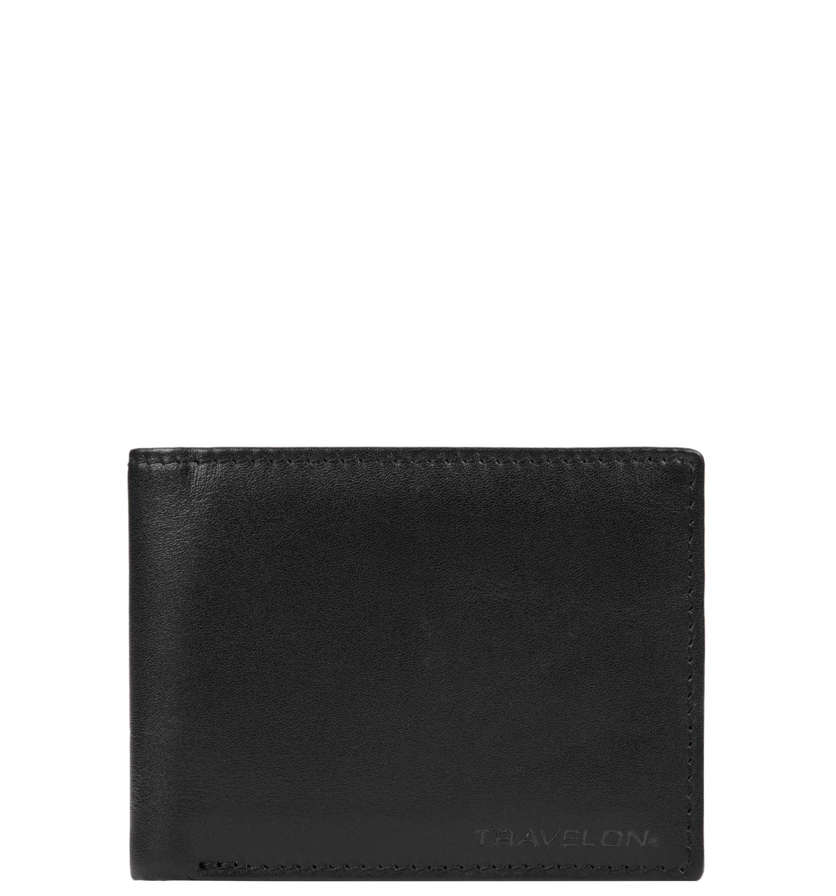 TRAVELONRFID-Blocking Leather Billfold Wallet