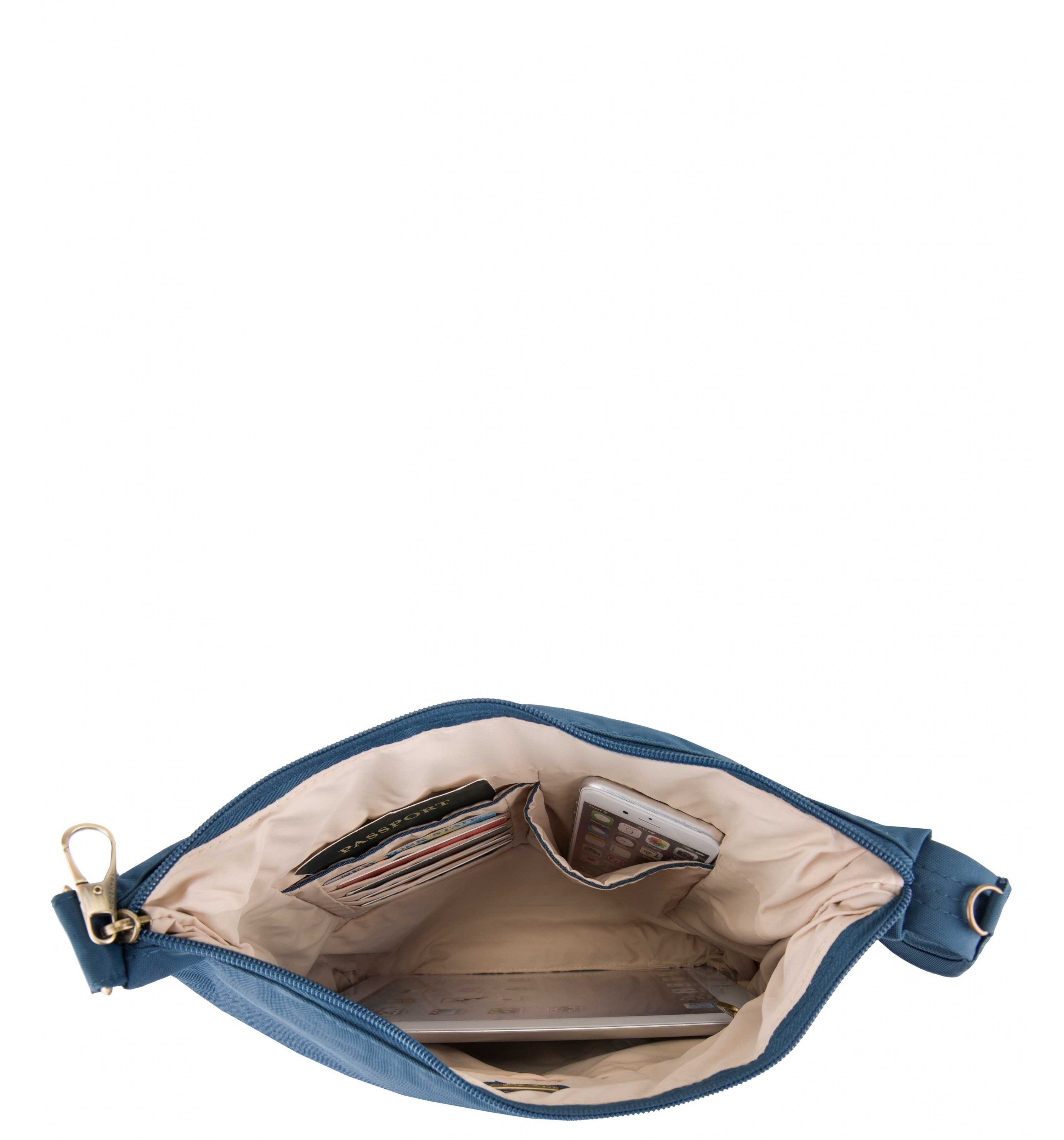 TRAVELONAnti-Theft Signature Quilted Expansion Crossbody Bag