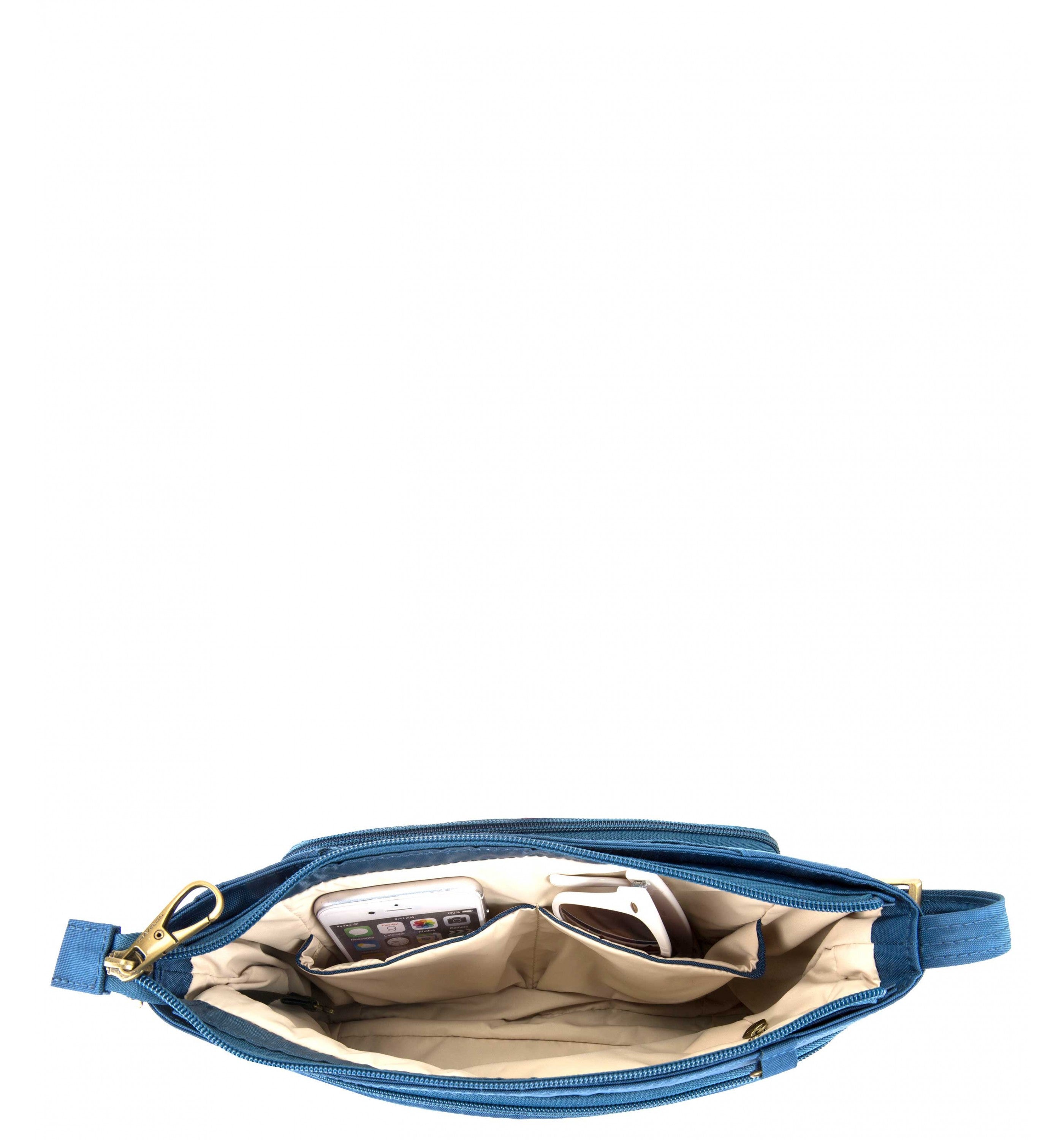 TRAVELONAnti-Theft Signature Quilted E/W Slim Bag