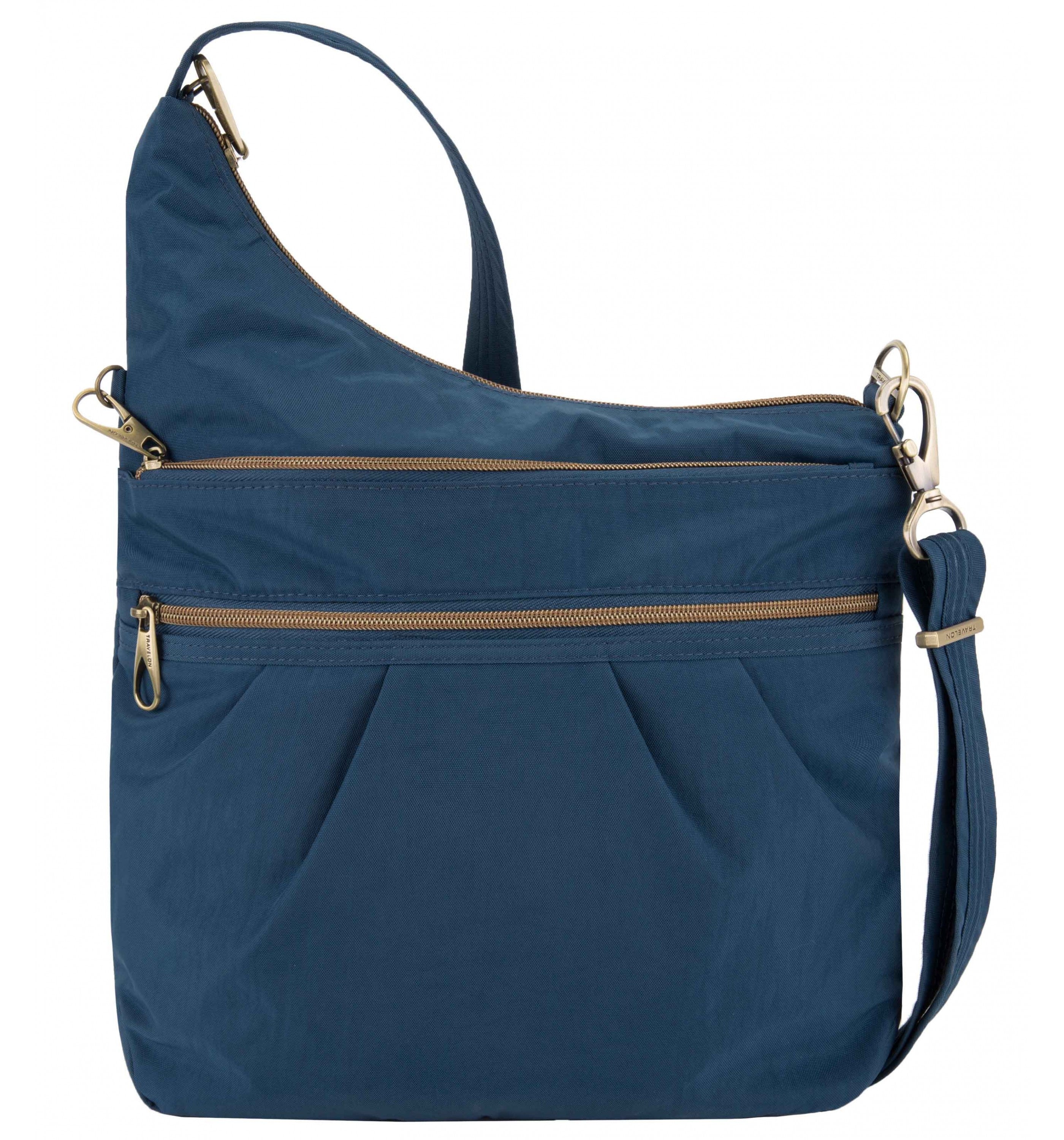 TRAVELONAnti-Theft Signature 3-Compartment Crossbody Bag