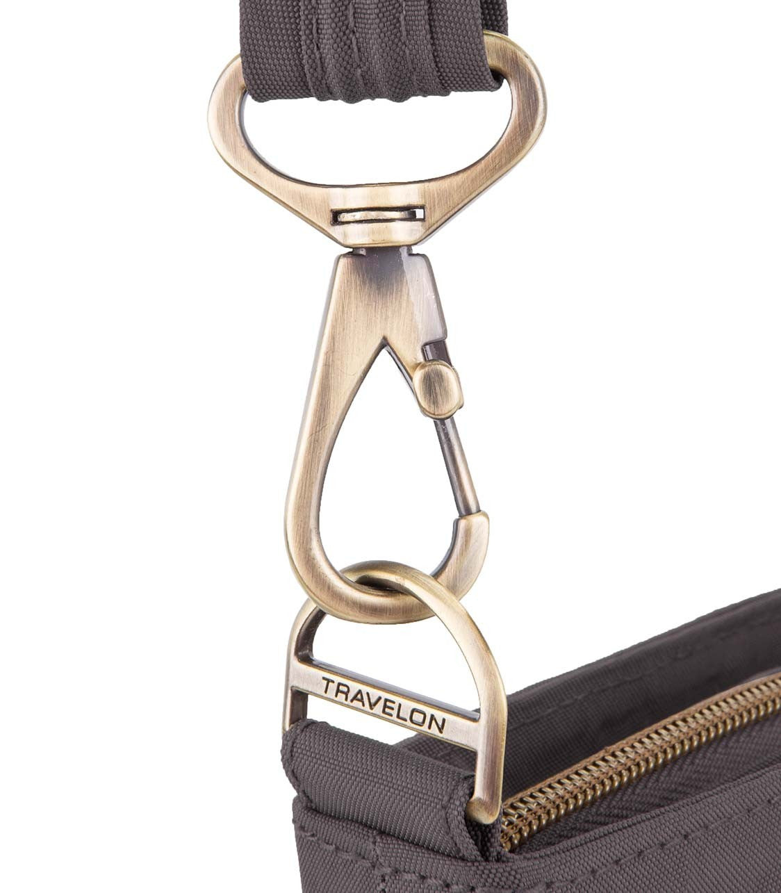 TRAVELONAnti-Theft Signature Double Zip Crossbody Bag