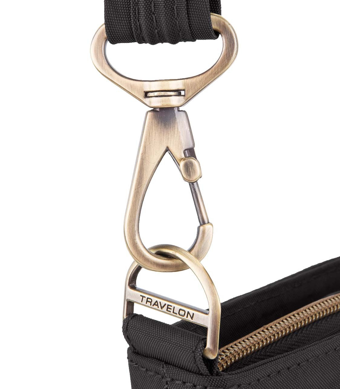 TRAVELONAnti-Theft Signature Double Zip Crossbody Bag