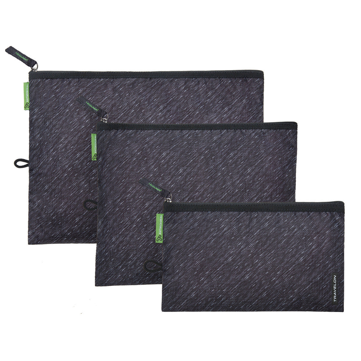 TRAVELONClean Antimicro Set Of 3 Pouches