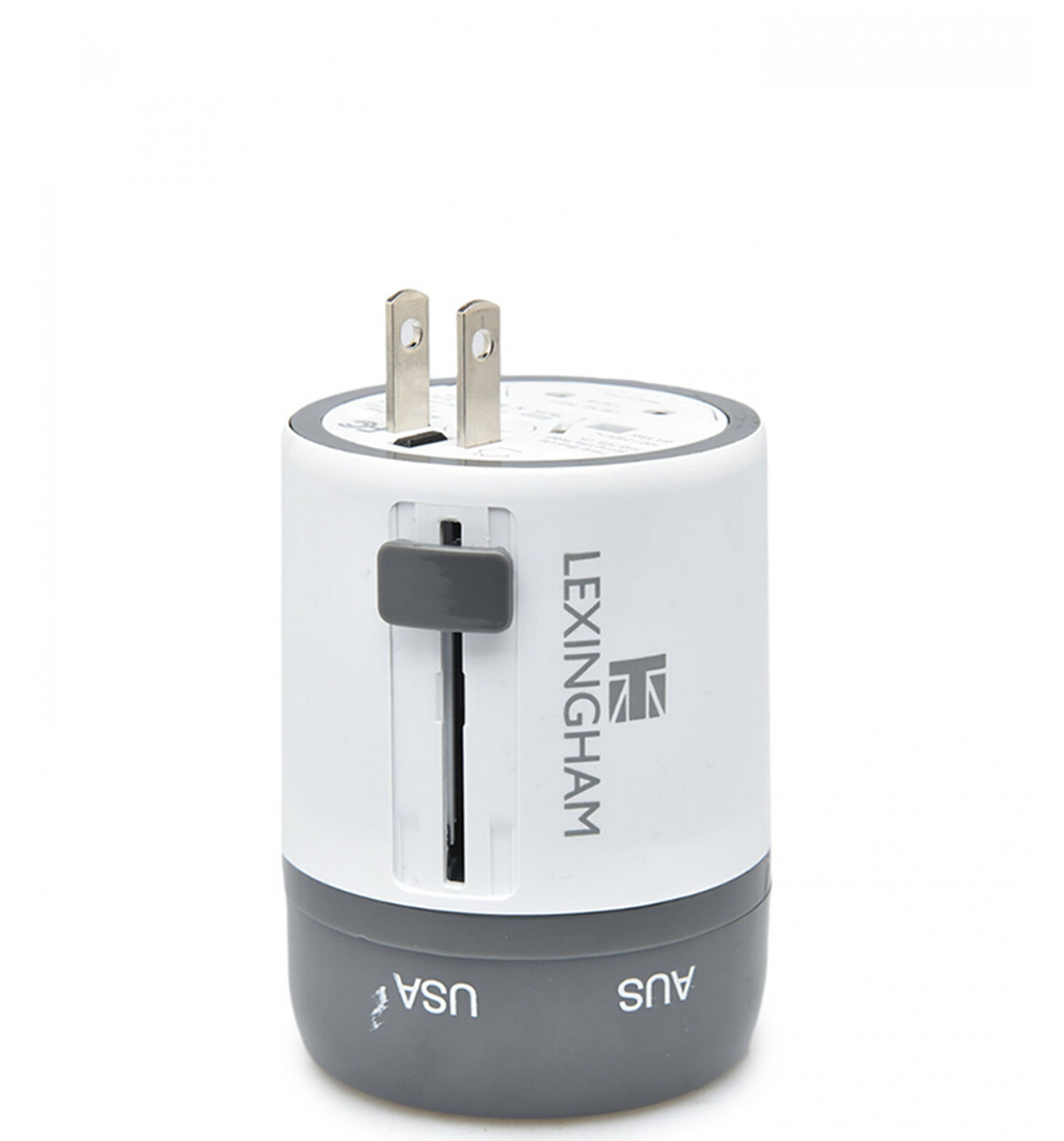 LEXINGHAMSliding Adaptor Worldwide with 2-USB