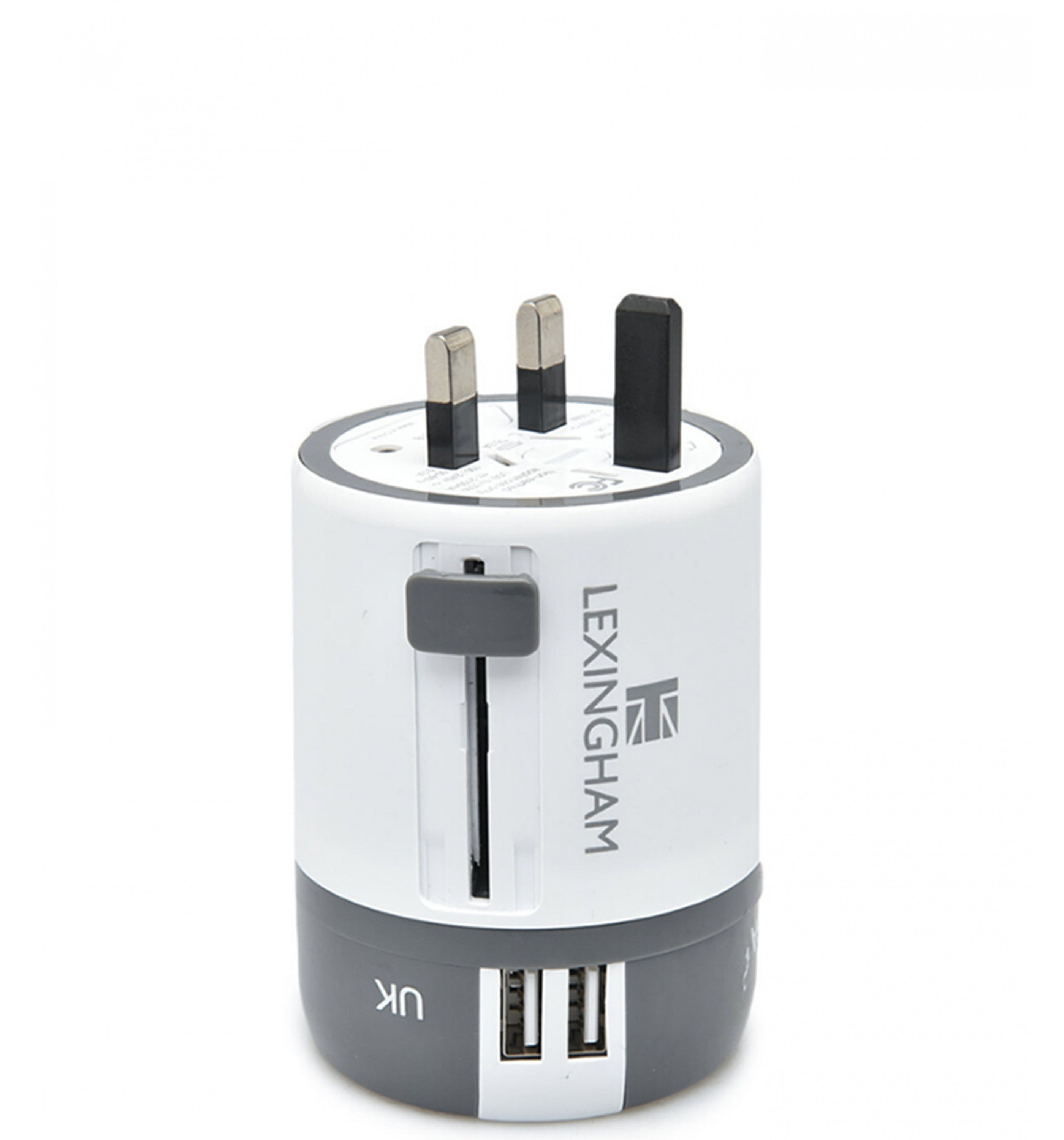 LEXINGHAMSliding Adaptor Worldwide with 2-USB