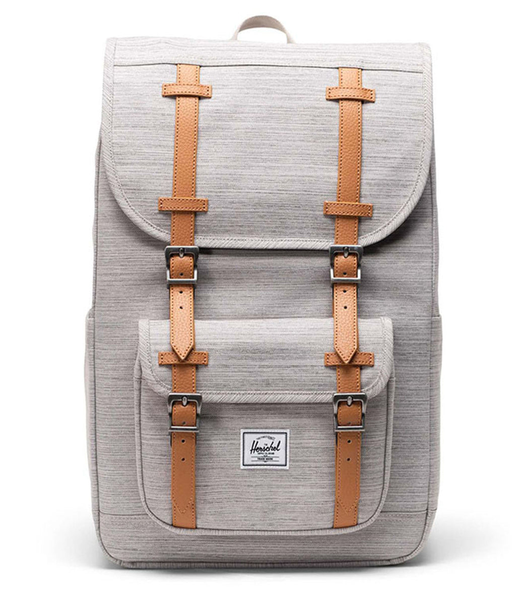 Herschel Little America Mid-Volume Light Grey Crosshatch Backpack