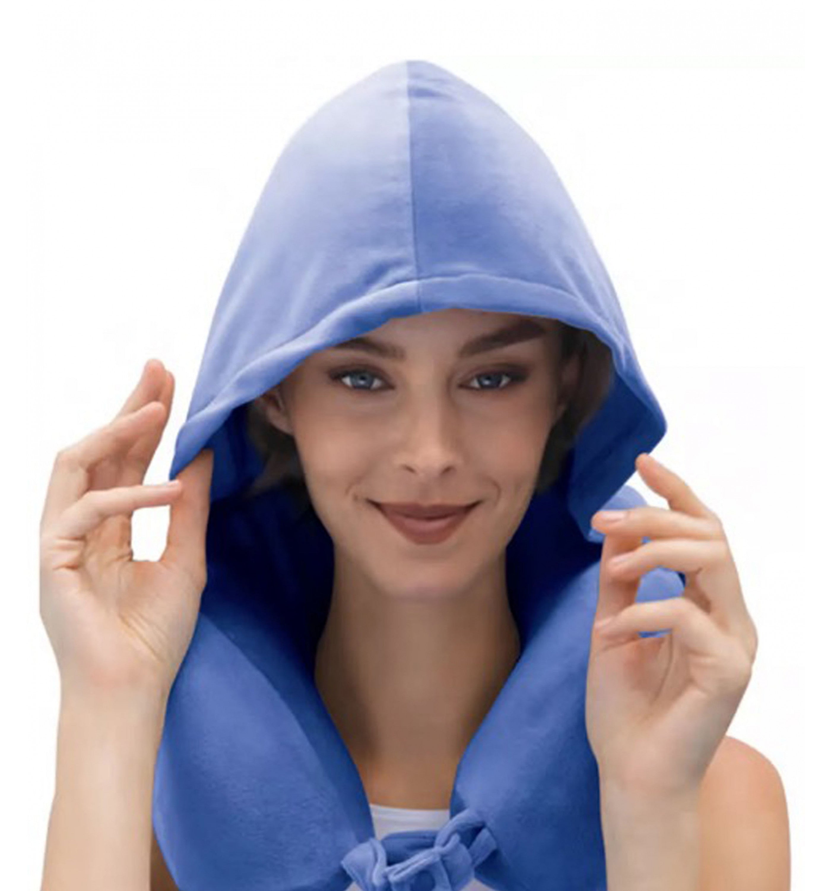 TRAVEL BLUEErgonomic Hooded Pillow