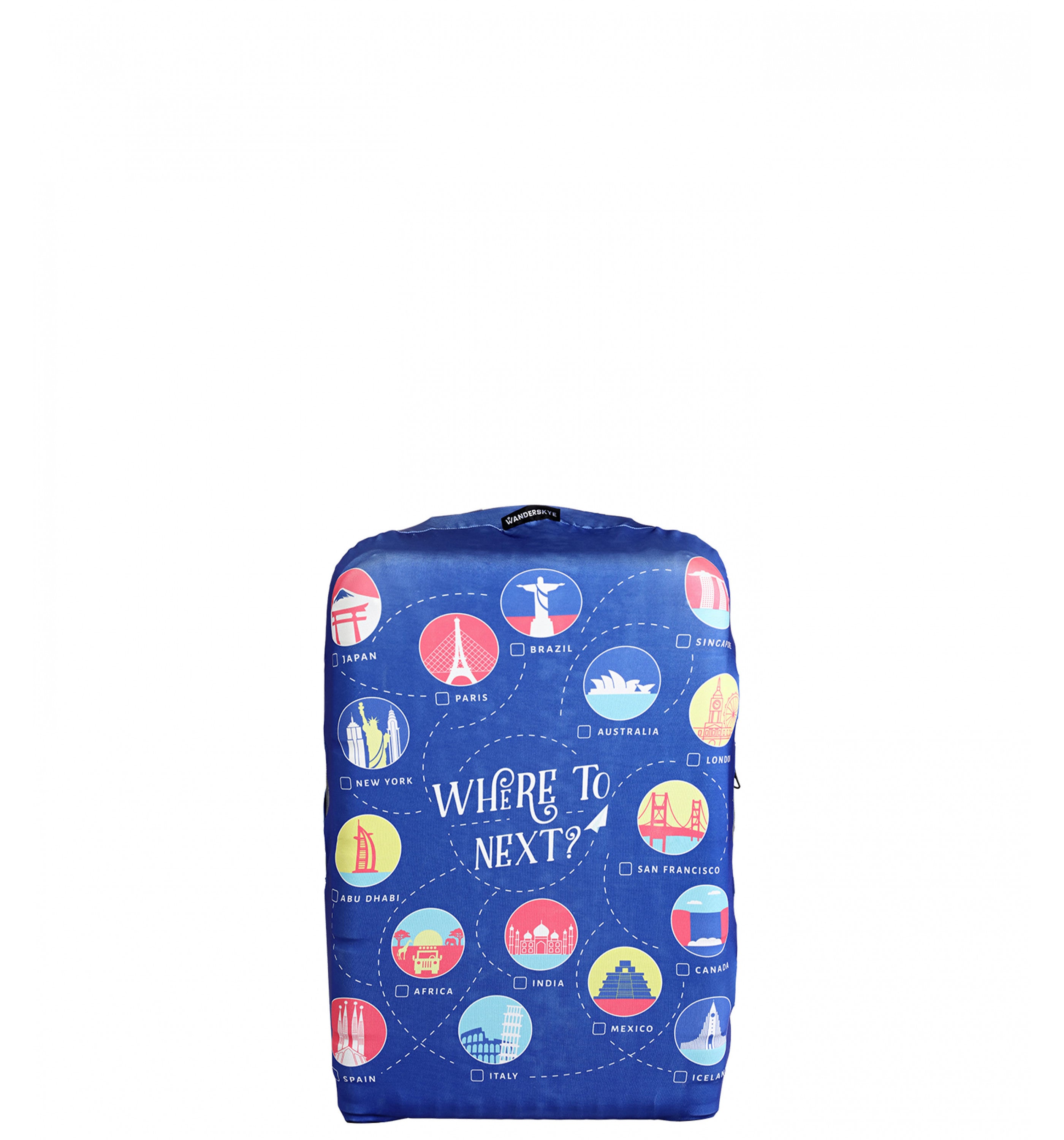 WANDERSKYEWanderskye Luggage Cover - Where to Next (Small) Accessories