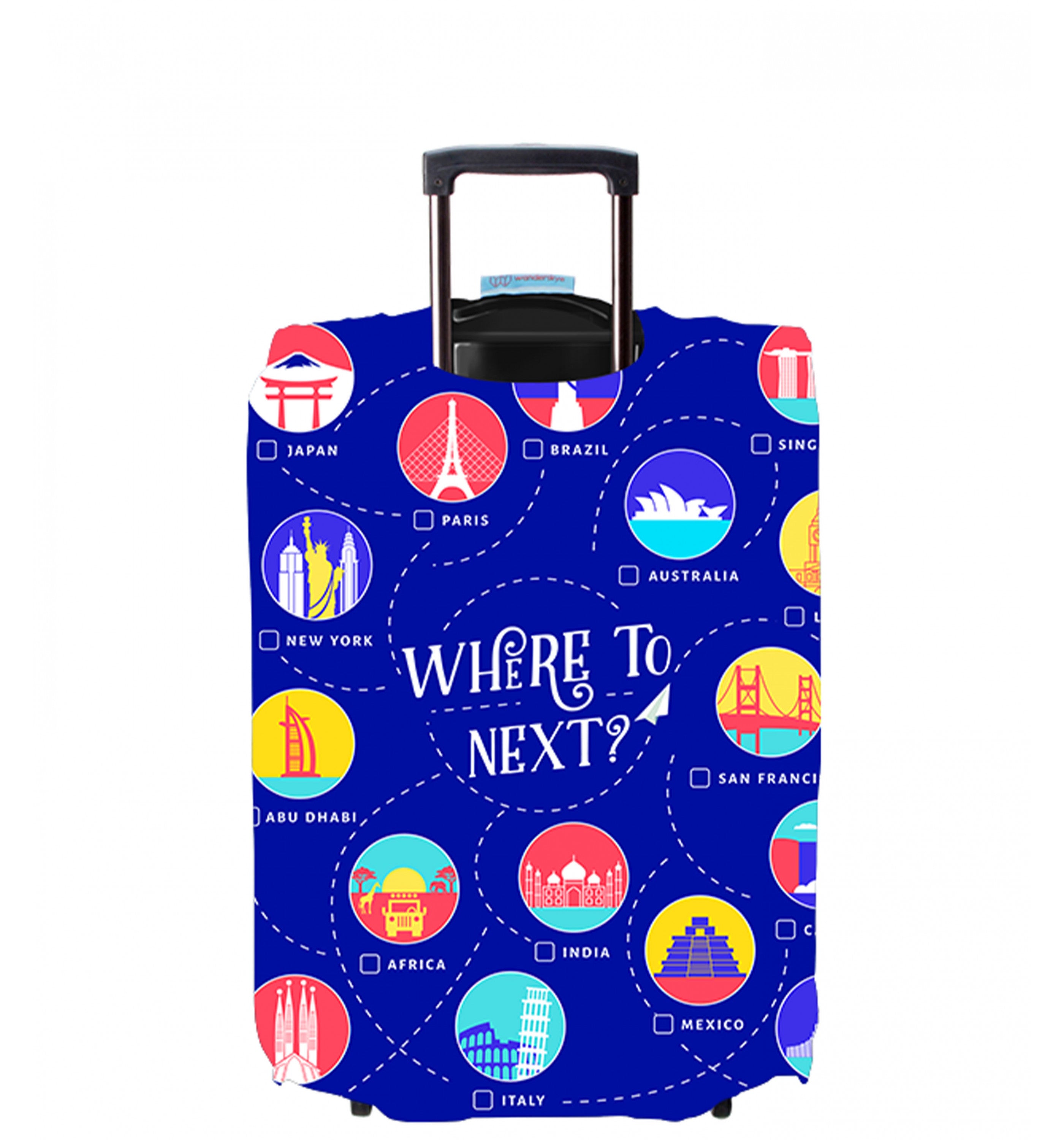 WANDERSKYEWanderskye Luggage Cover - Where to Next (Medium) Accessories