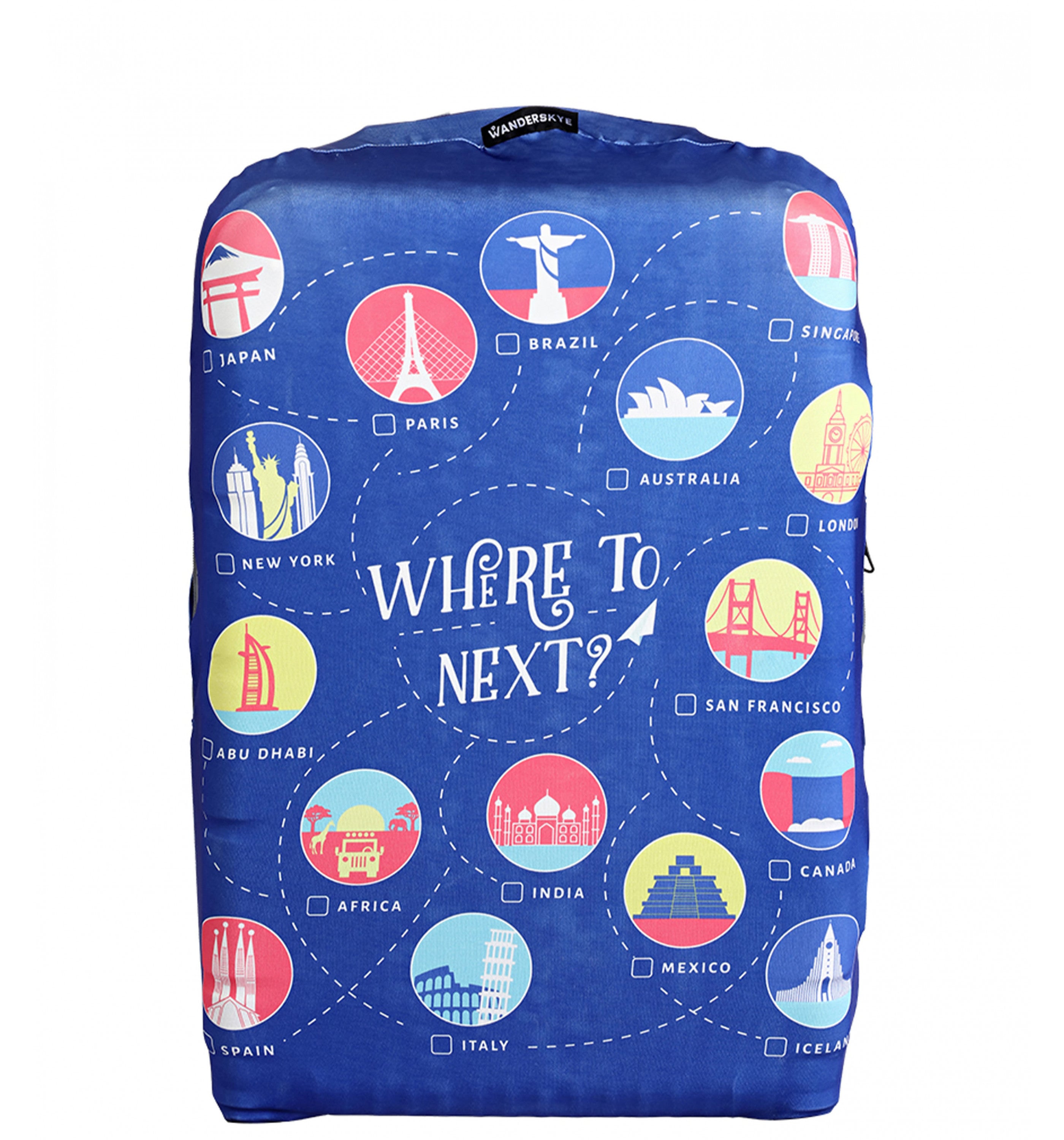 WANDERSKYEWanderskye Luggage Cover - Where to Next (Large) Accessories