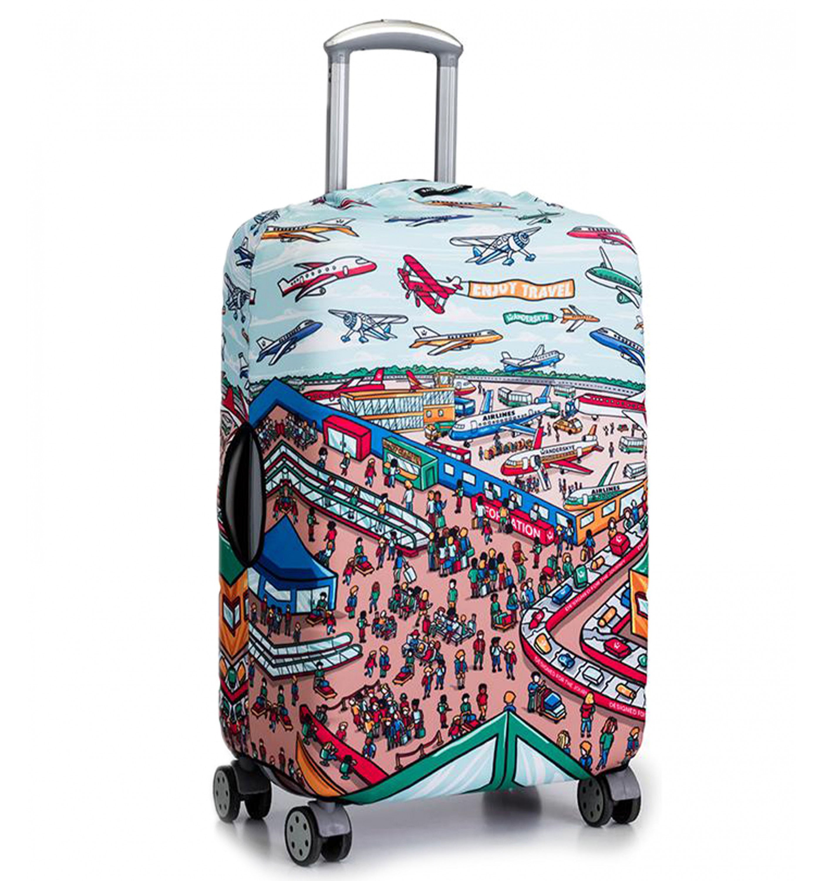 WANDERSKYEWanderskye Reversible Luggage Cover - Where is Wanderskye (Large) Accessories