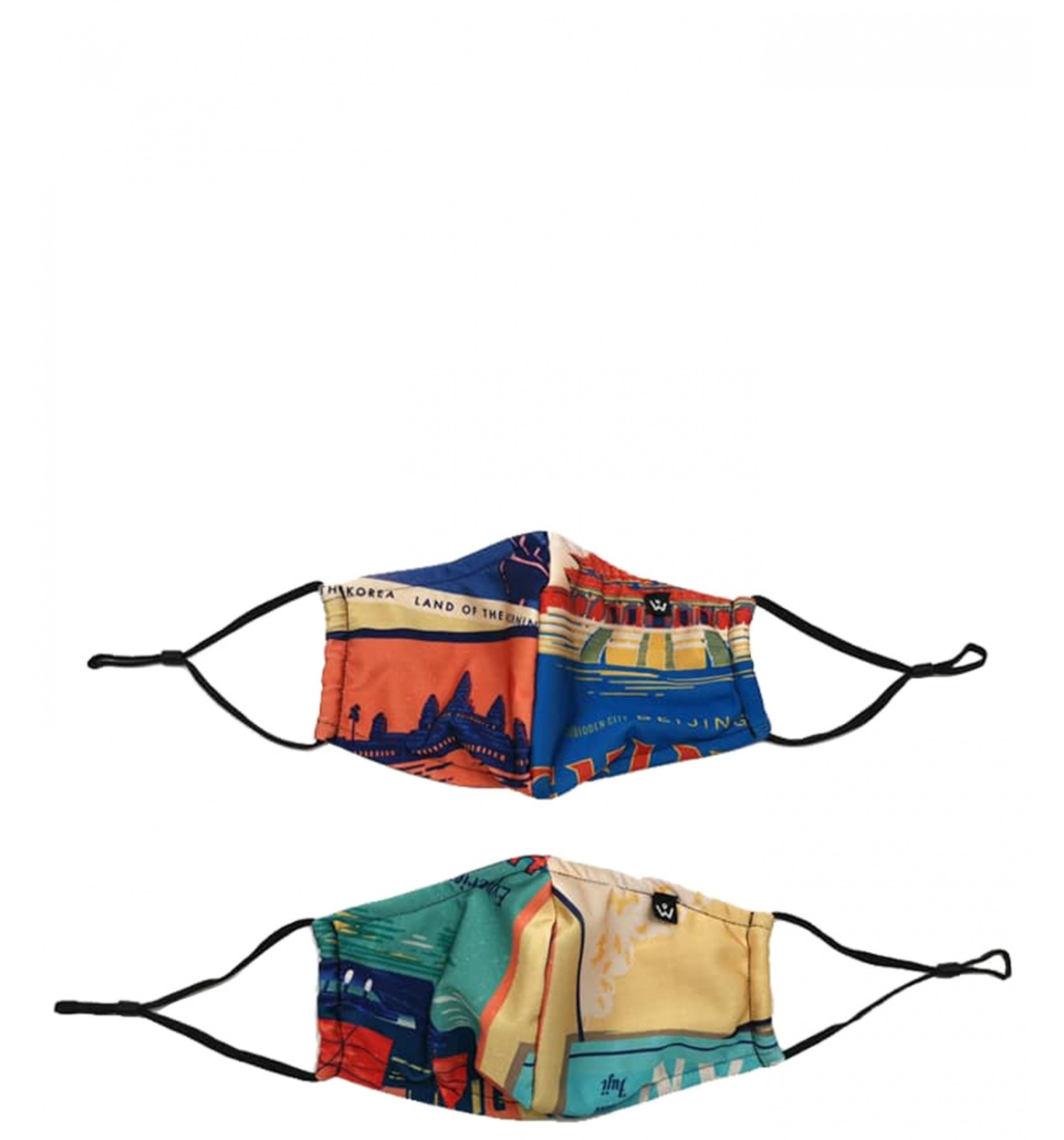 WANDERSKYEWanderskye Face Mask with Two Filters - World Postcards Accessories
