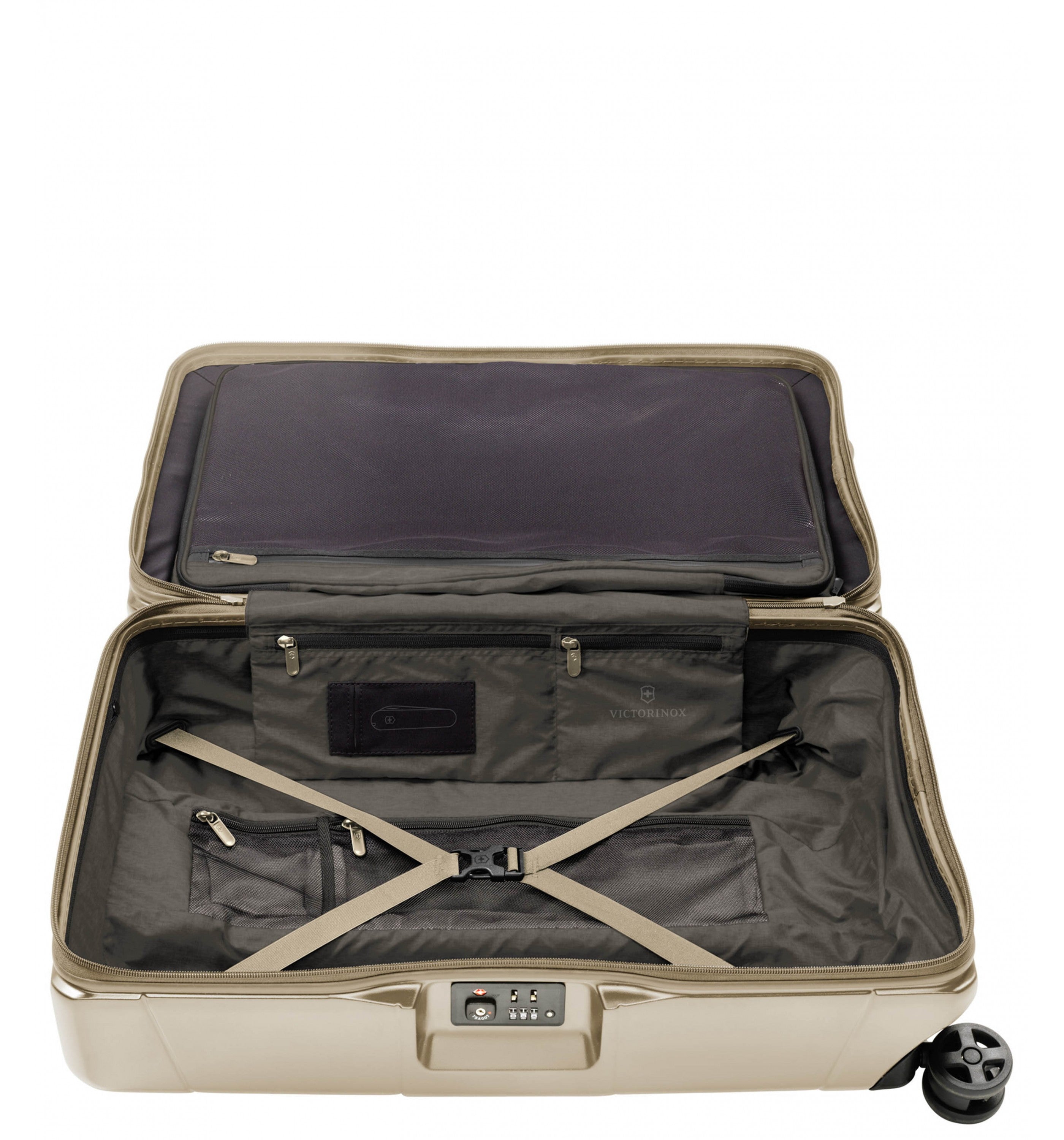 VICTORINOXLEXICON MEDIUM HARDSIDE CASE CHAMPAGNE GOLD 68 CM