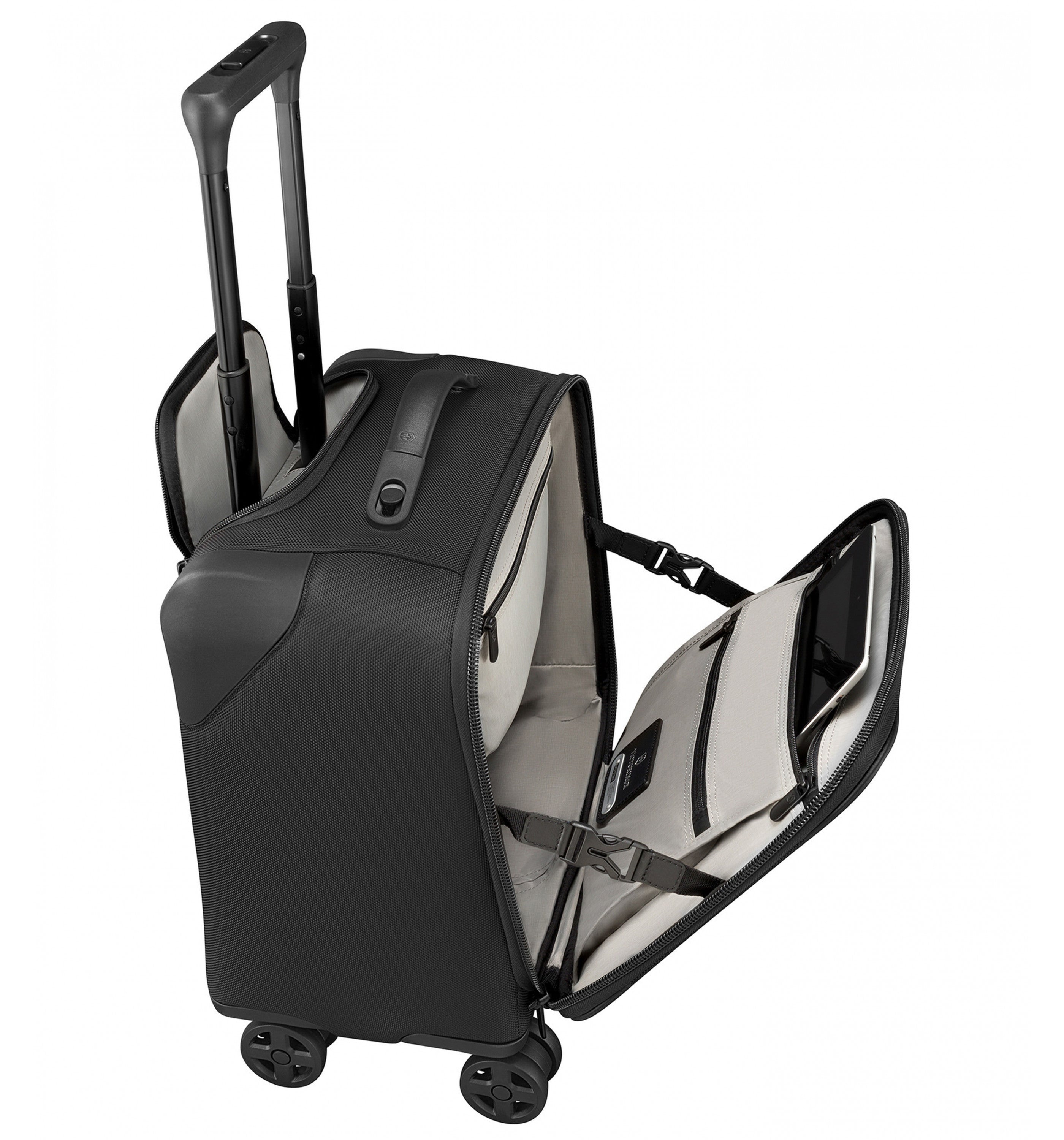 VICTORINOXLEXICON 2.0 DUAL-CASTER BOARDING TOTE BLACK 24 CM