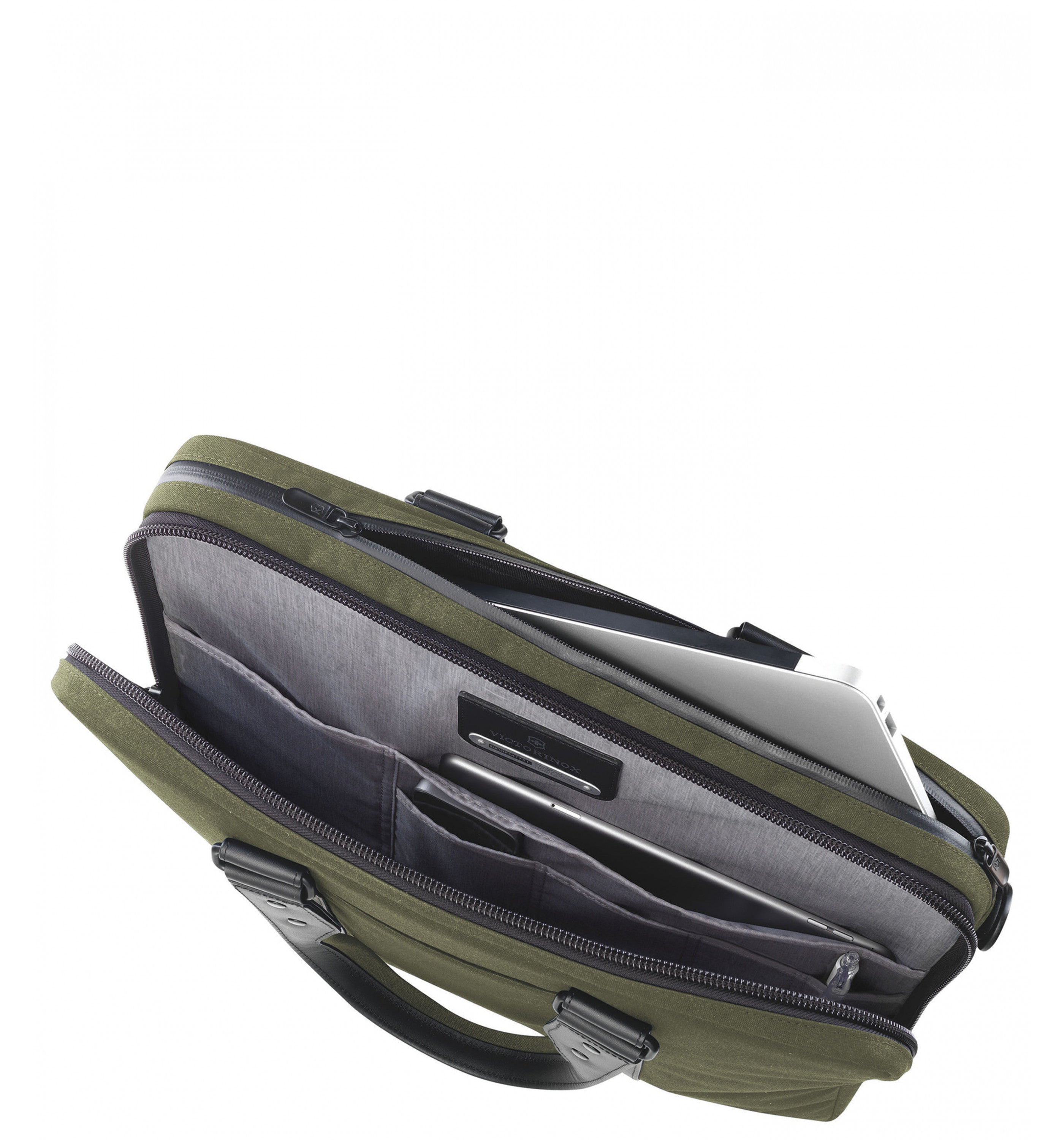 VICTORINOXARCHITECTURE URBAN BUSINESS-BODMER LAPTOP BRIEFCASEOLIVE 31 CM