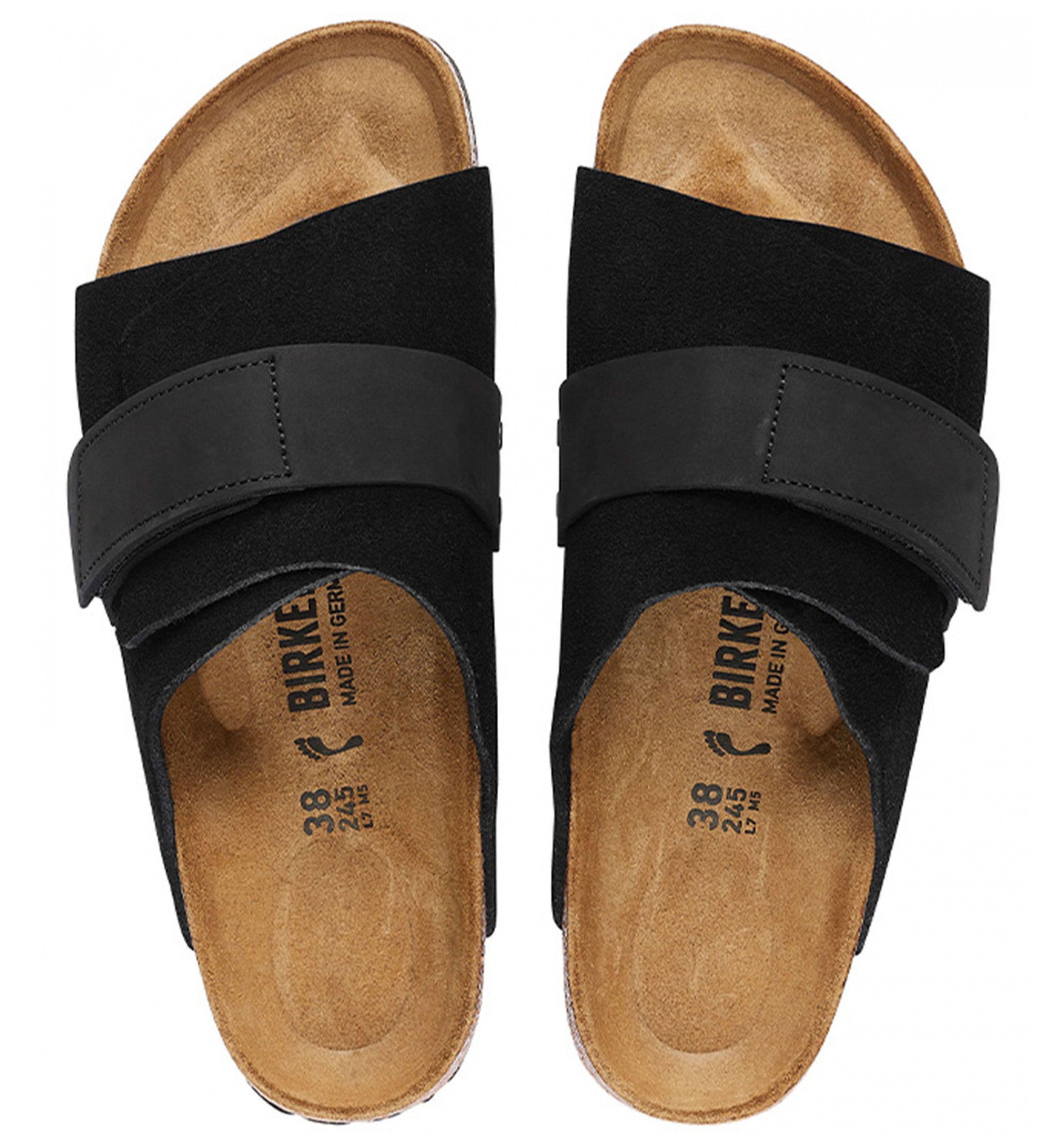 BIRKENSTOCKKyoto Soft Suede&Nubuck Mens Black