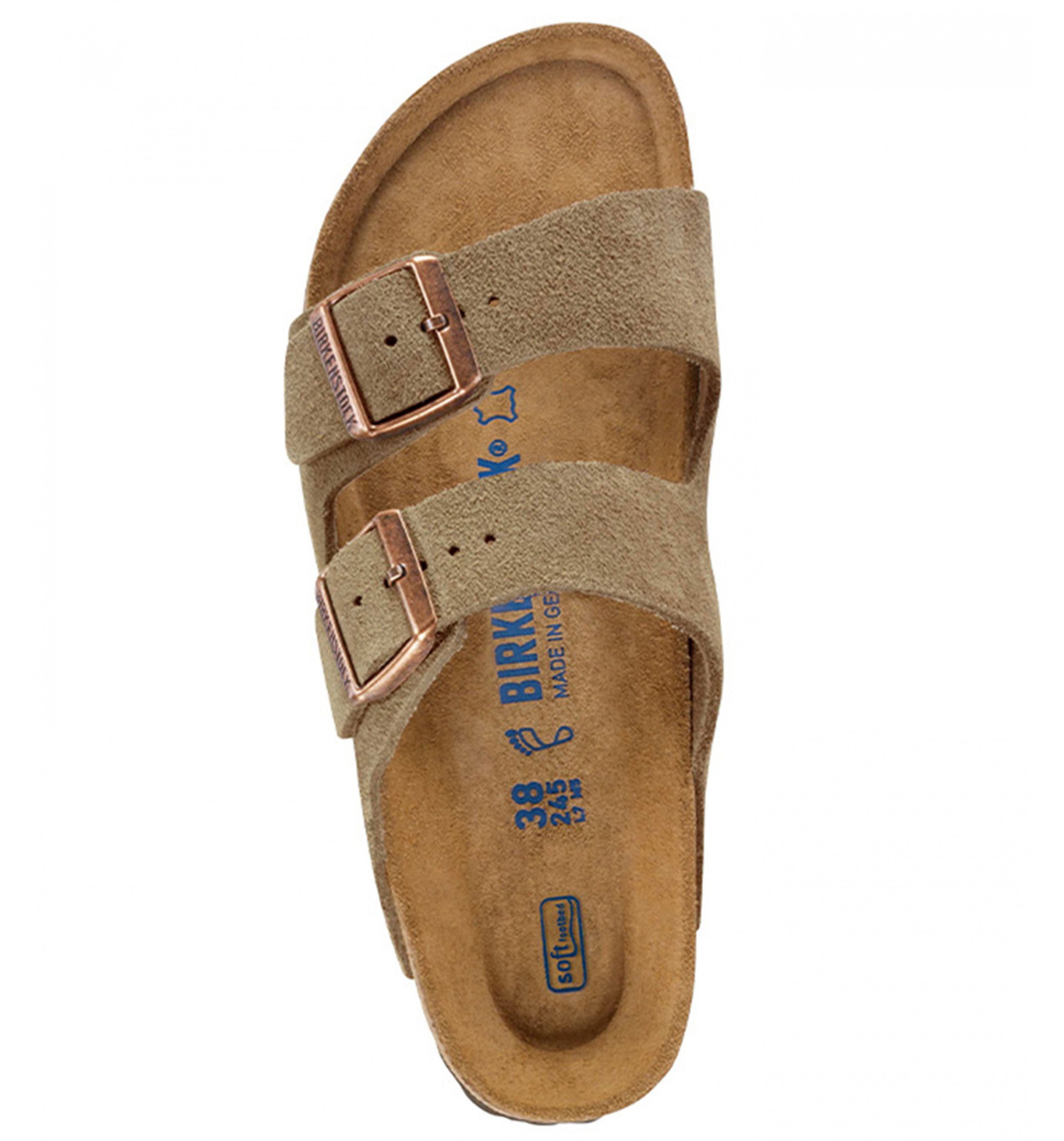 BIRKENSTOCKArizona Sfb Suede Mens Taupe