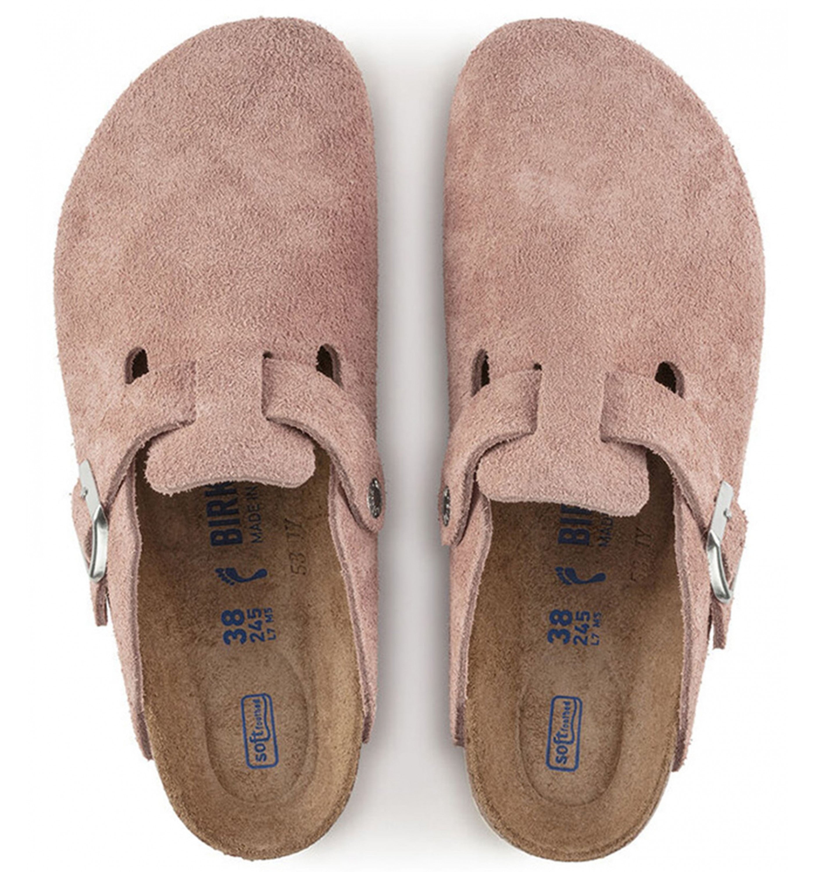 BIRKENSTOCKBoston Sfb Suede Womens Pink Clay