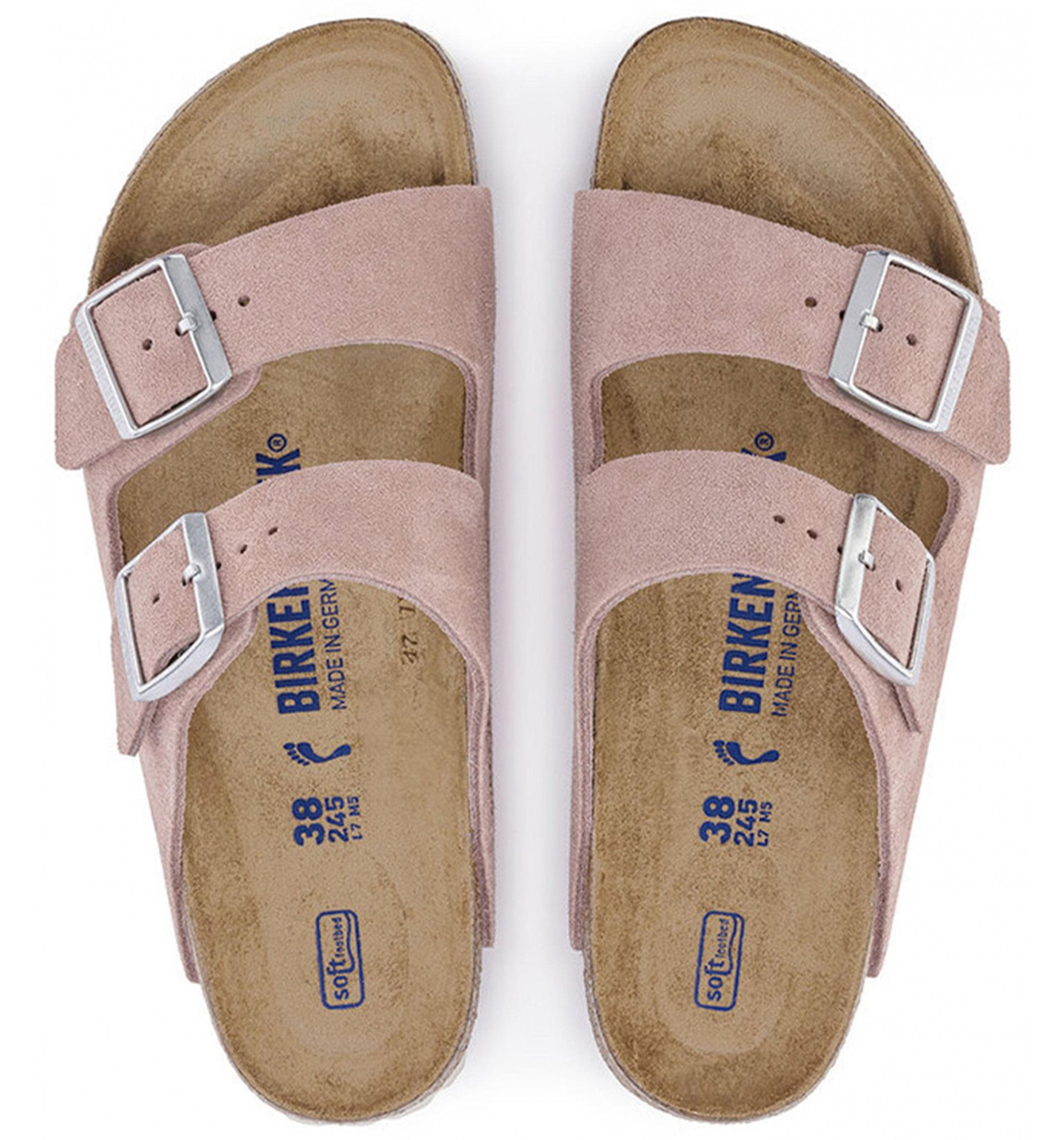 BIRKENSTOCKArizona Sfb Suede Womens Pink Clay