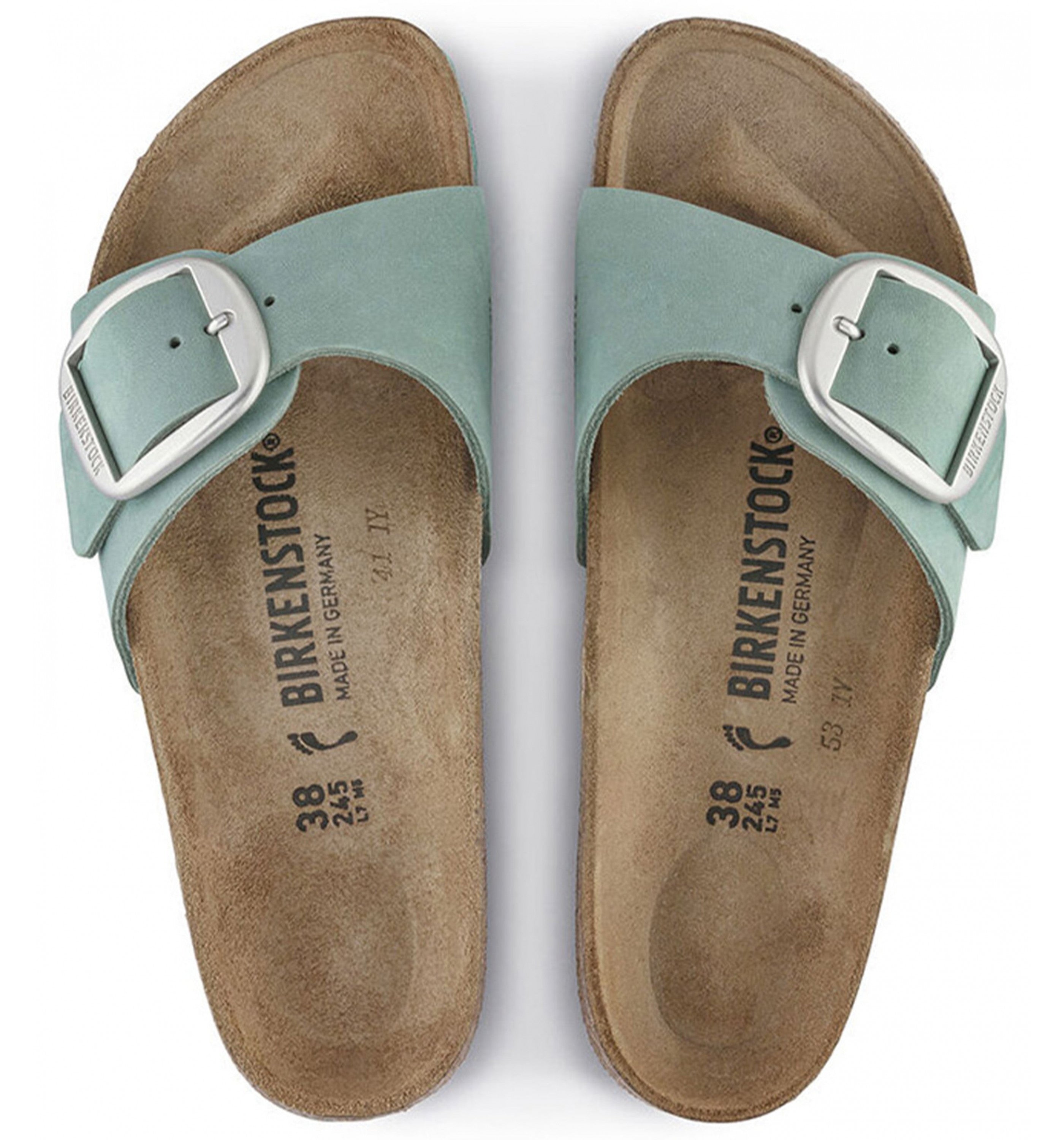 BIRKENSTOCKMadrid Big Buckle Nubuck Womens Beryl