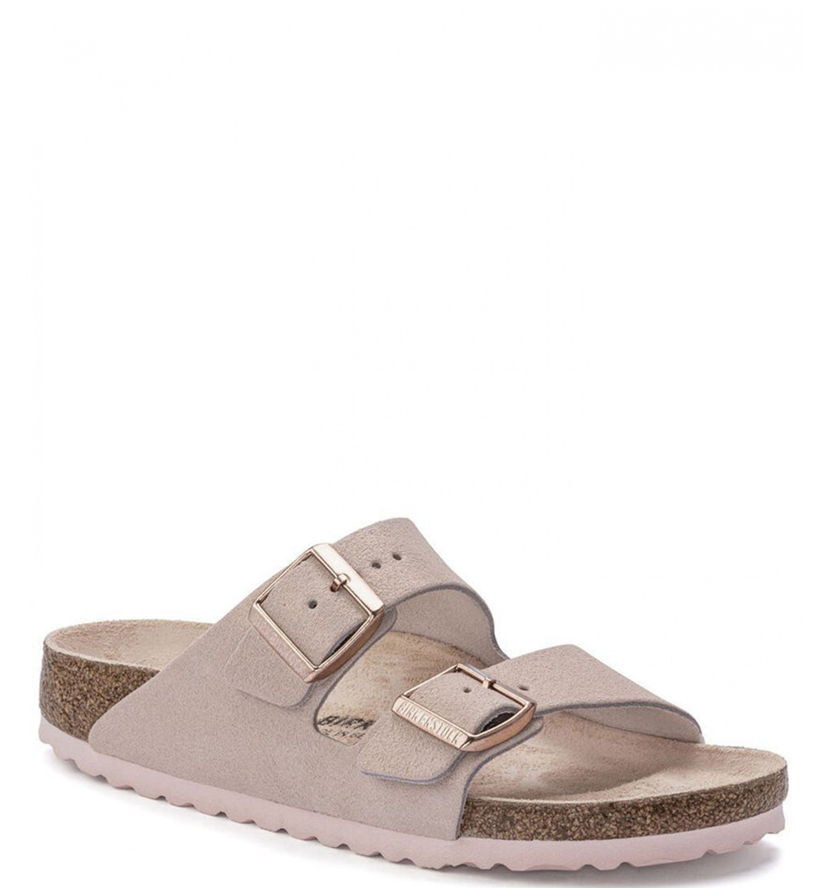 BIRKENSTOCKArizona Shimmering Leather Womens Light Rose