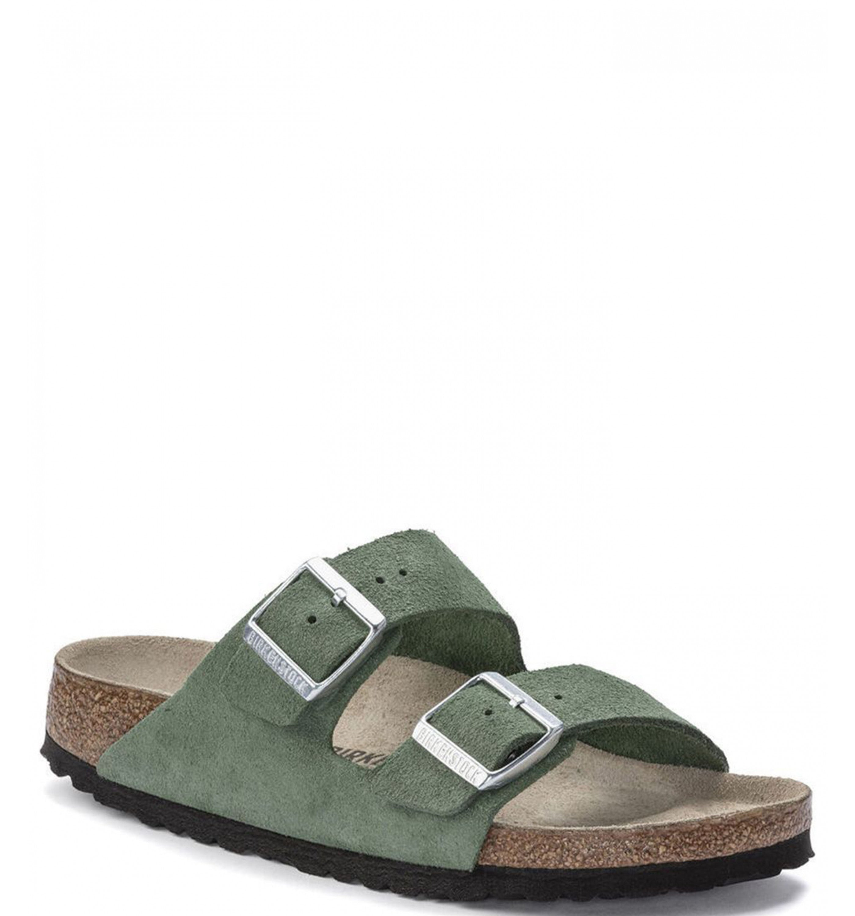 BIRKENSTOCKArizona Shimmering Leather Womens Thyme