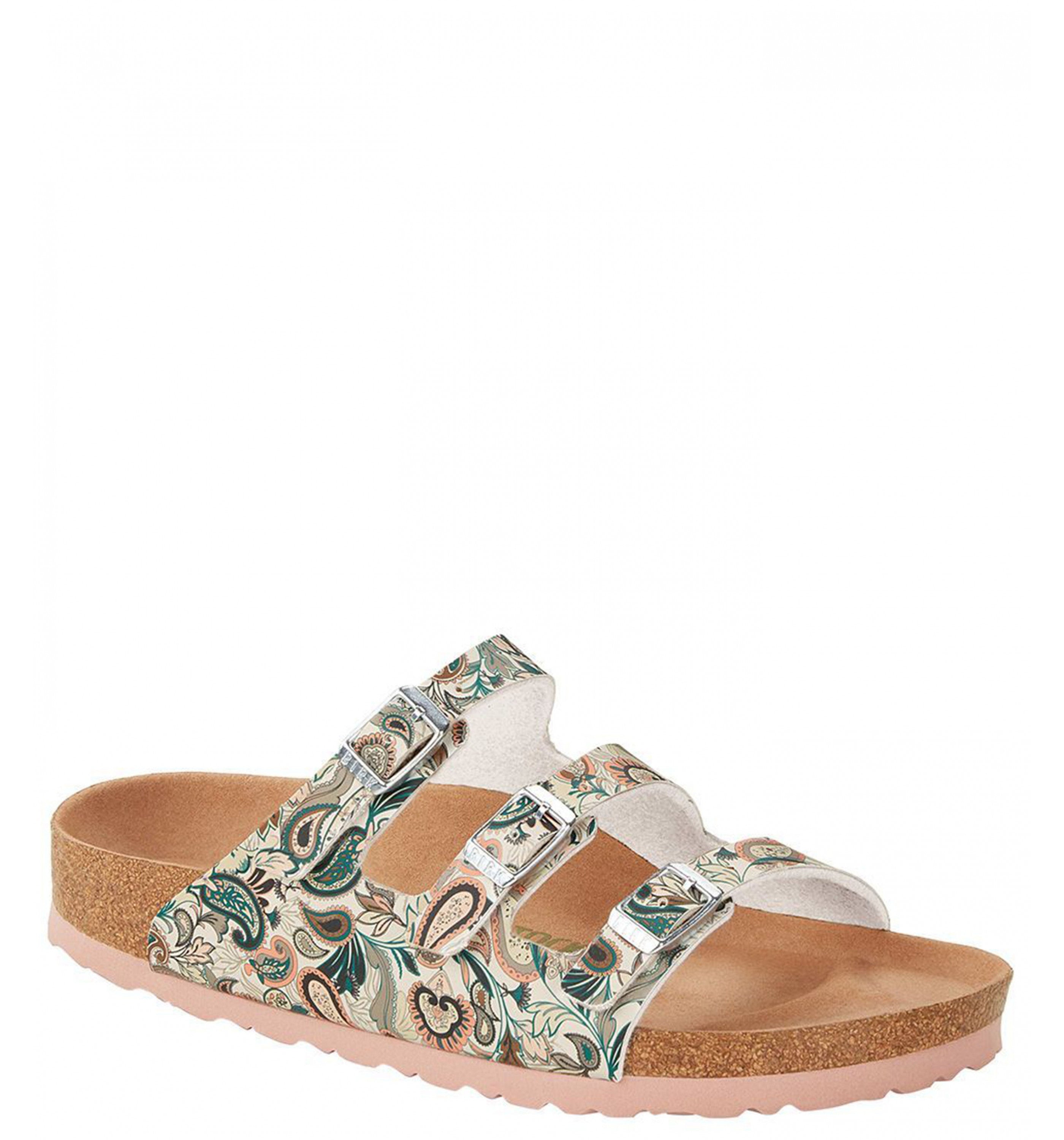 BIRKENSTOCKFlorida Paisley Pattern (Vegan) Womens Paisley Light Rose