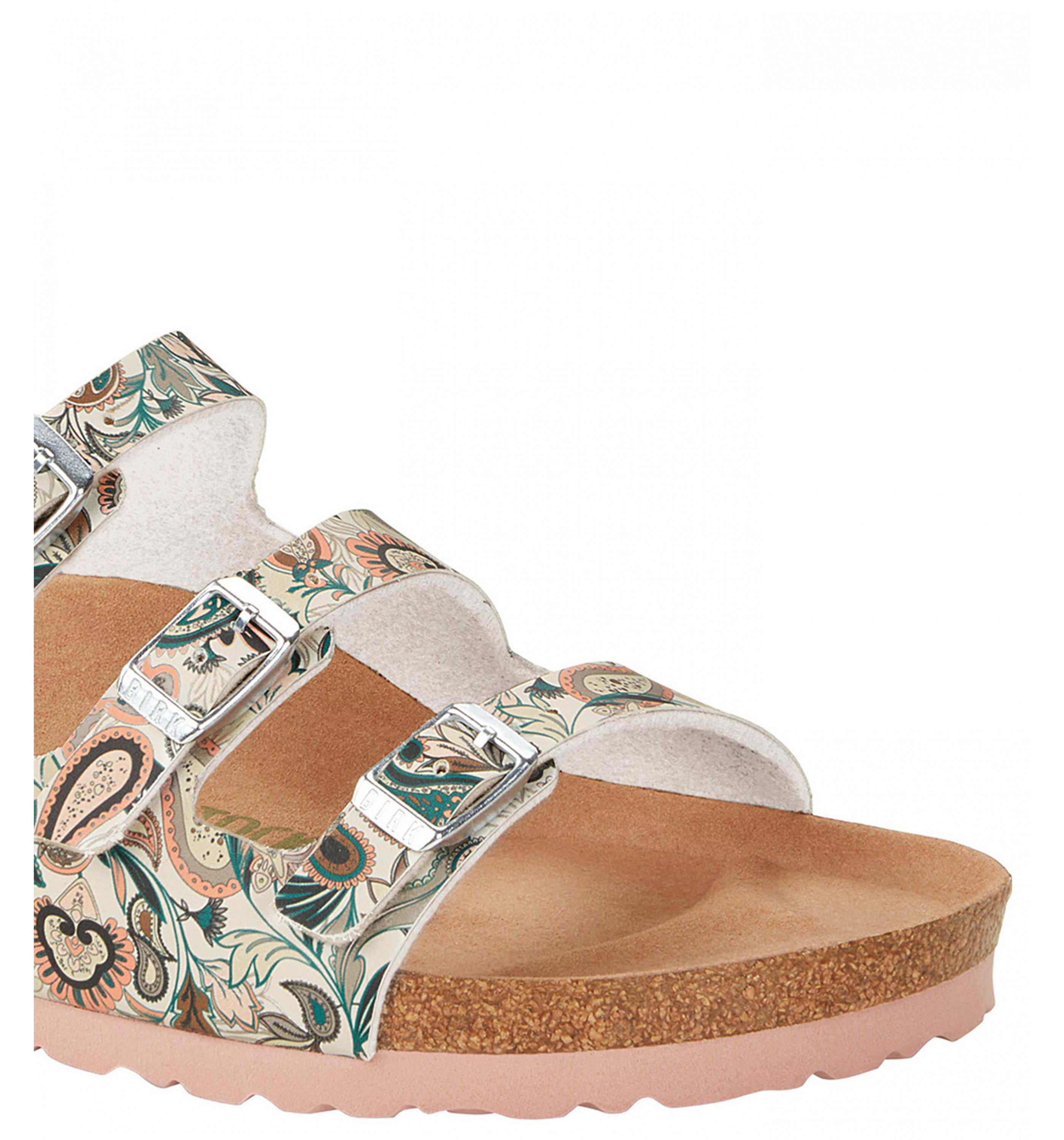 BIRKENSTOCKFlorida Paisley Pattern (Vegan) Womens Paisley Light Rose