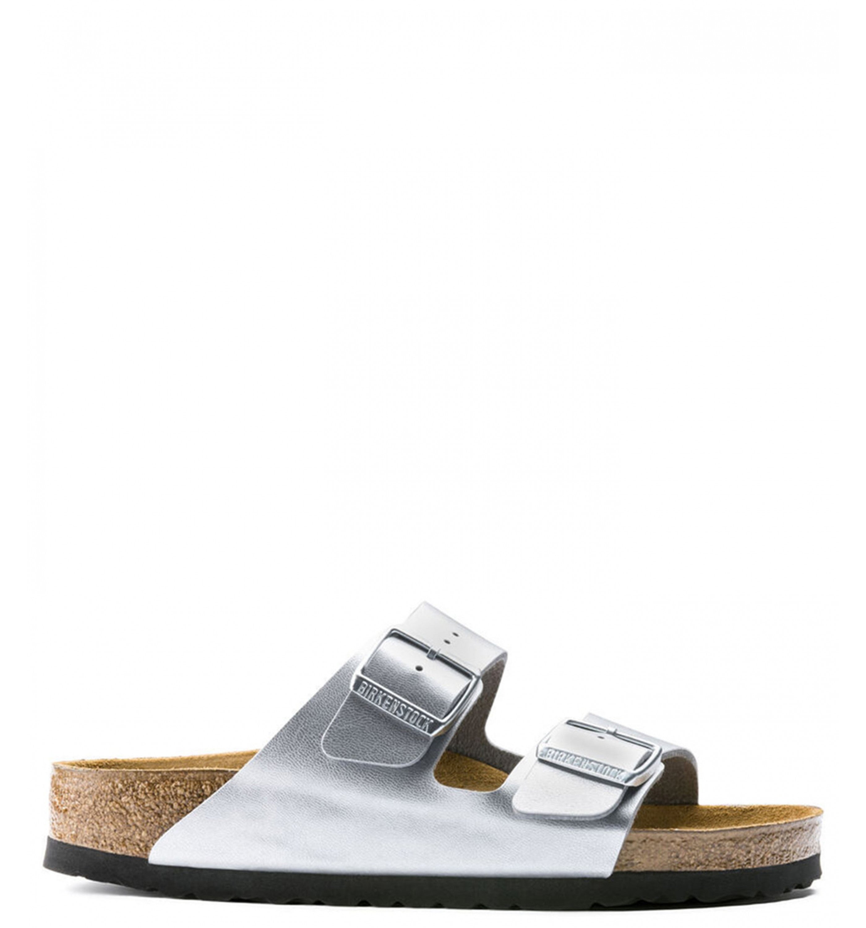 BIRKENSTOCKArizona Birko-Flor Metallic Womens Silver