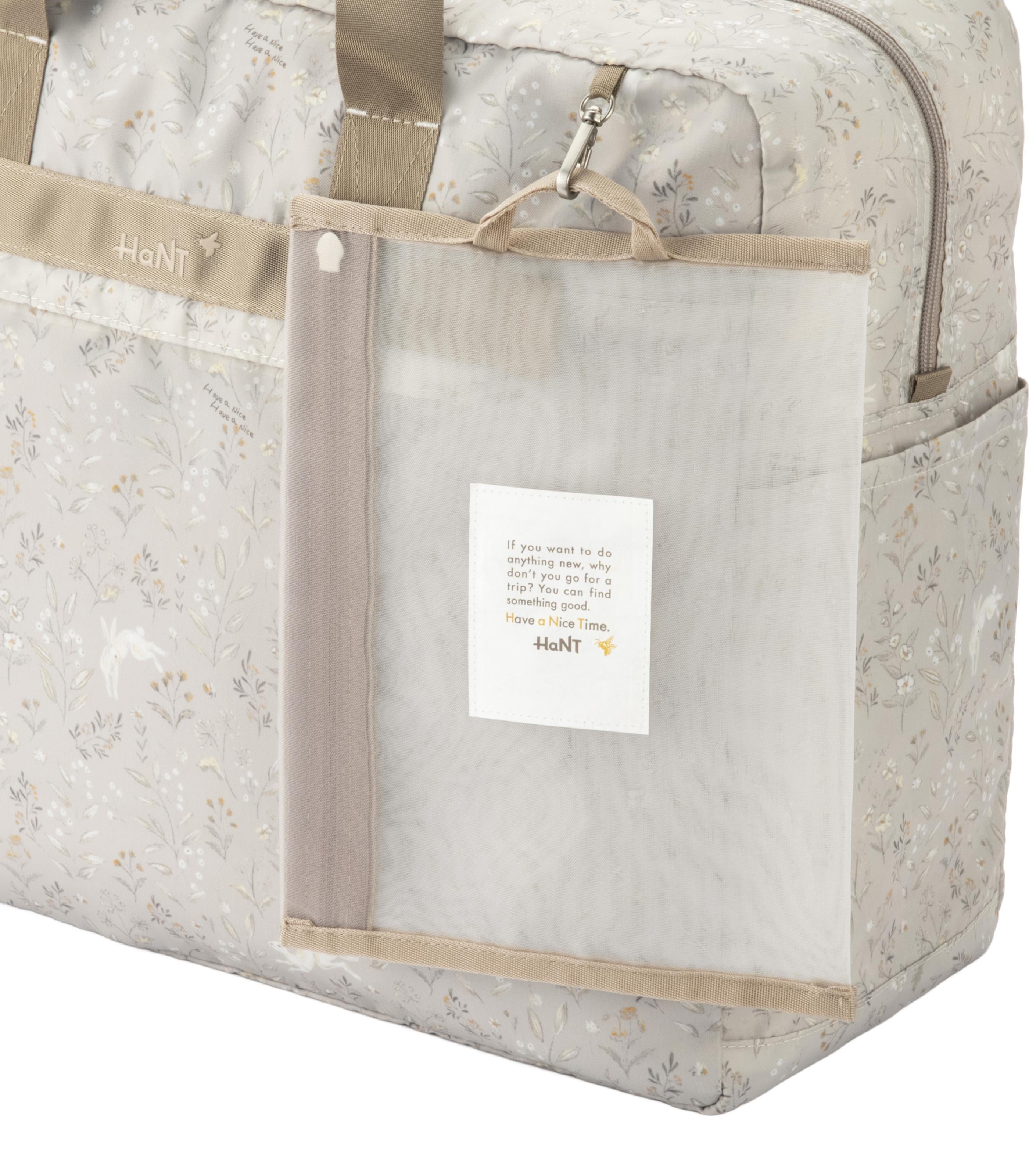 ACEBOSTON BAG GREY FLOWER STORAGEBAG
