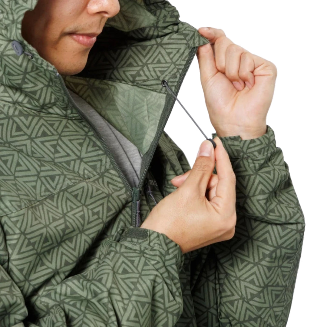 MONTBELLOd Prnt Hooded Jacket M Rain Jacket/ Parka