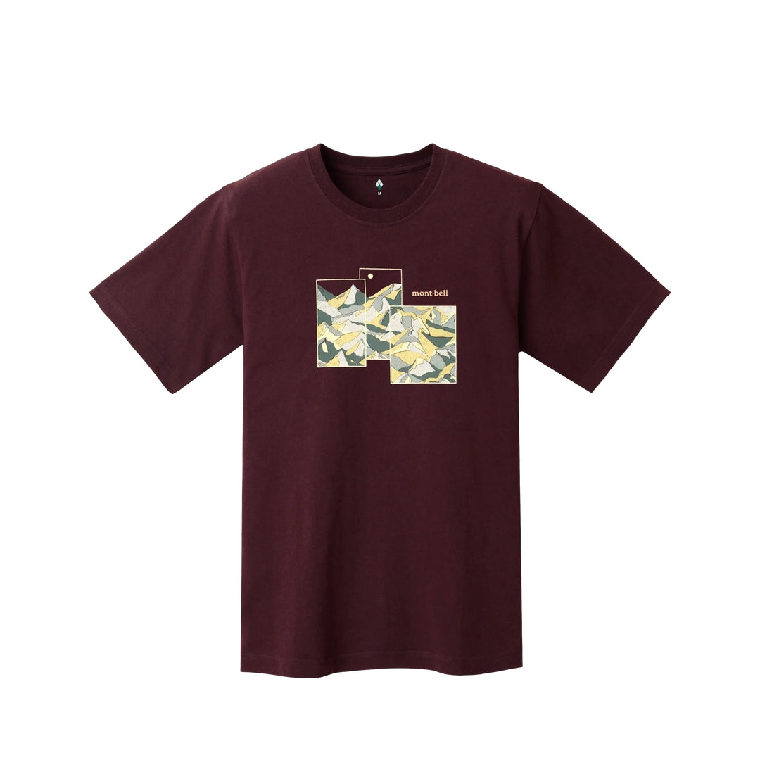 MONTBELLPs Cotton T Mount Collage Short Sleeves Polo