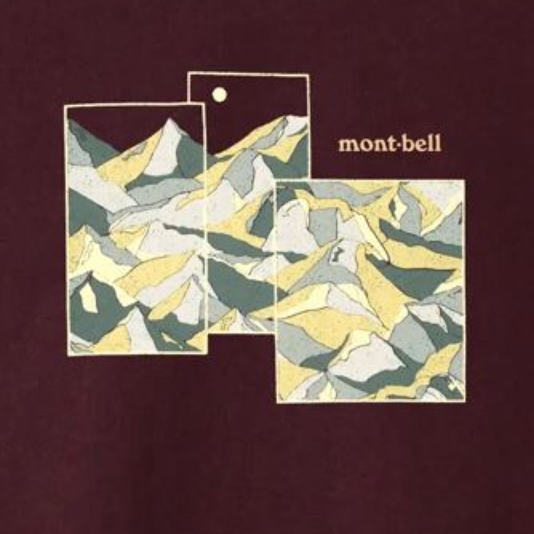MONTBELLPs Cotton T Mount Collage Short Sleeves Polo