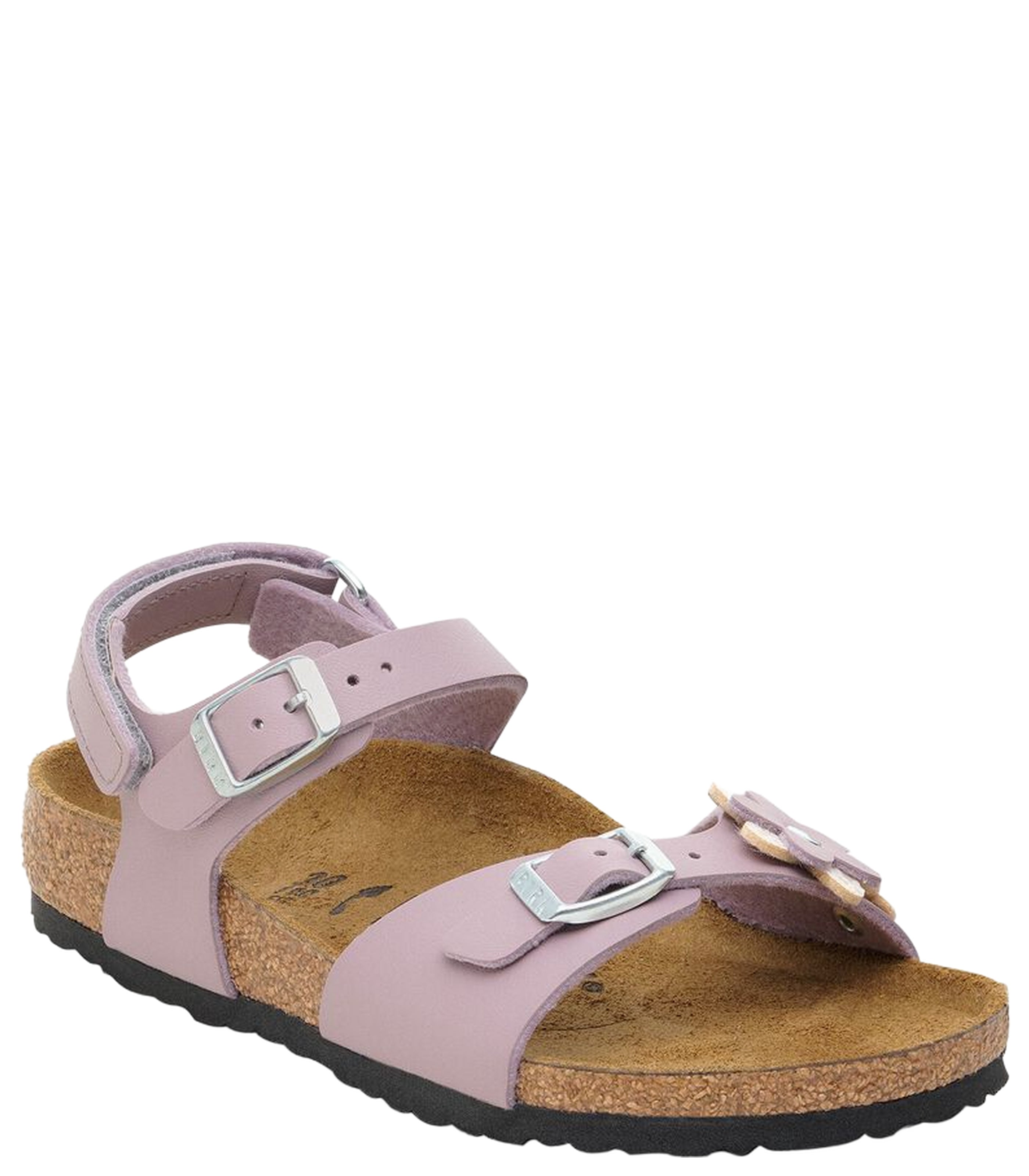 BIRKENSTOCKRio Flwr Emb Kids Classic Backstrap Sandals