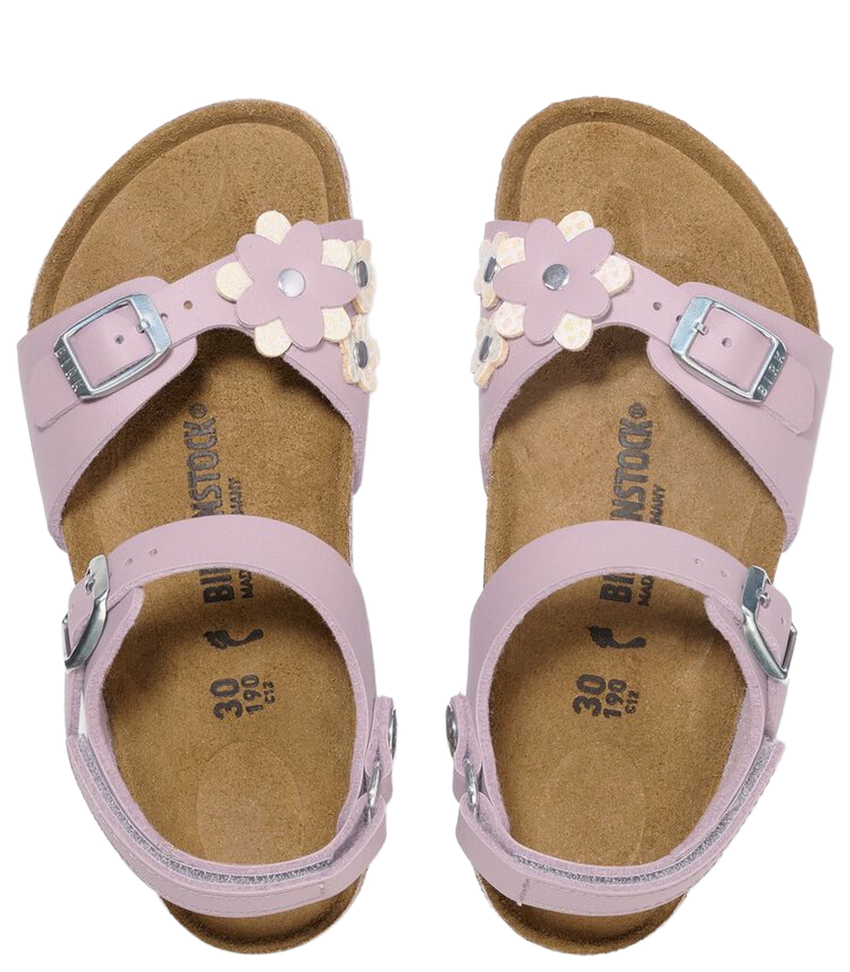 BIRKENSTOCKRio Flwr Emb Kids Classic Backstrap Sandals