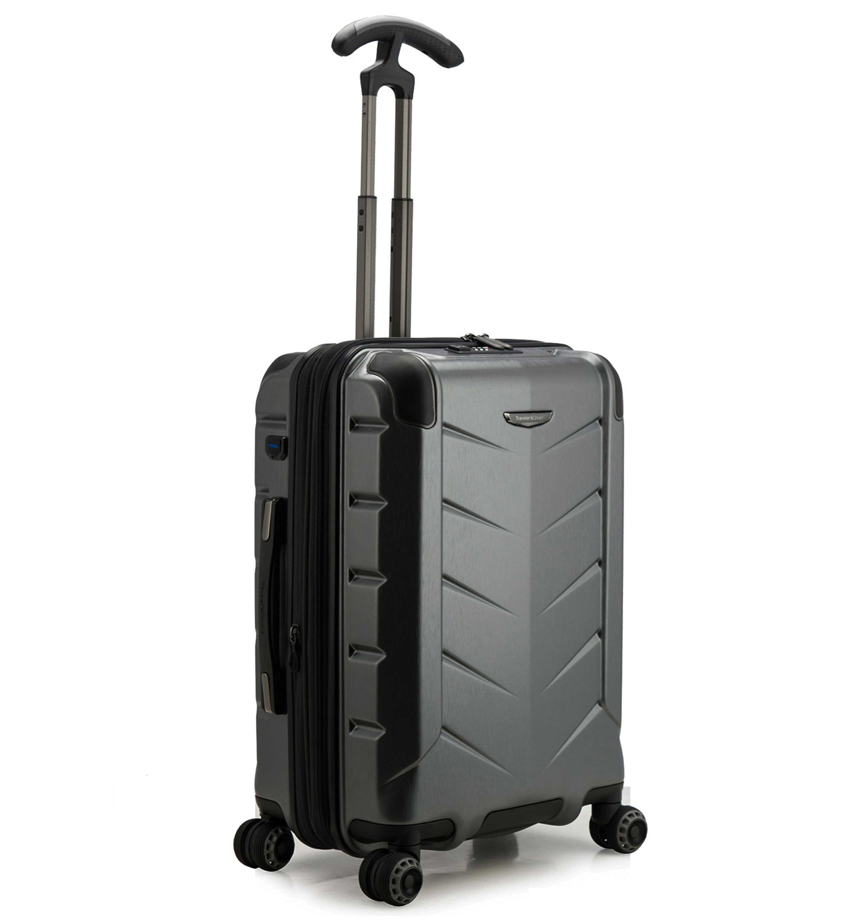 TRAVELERS CHOICESilverwood II Carry-On Spinner Grey