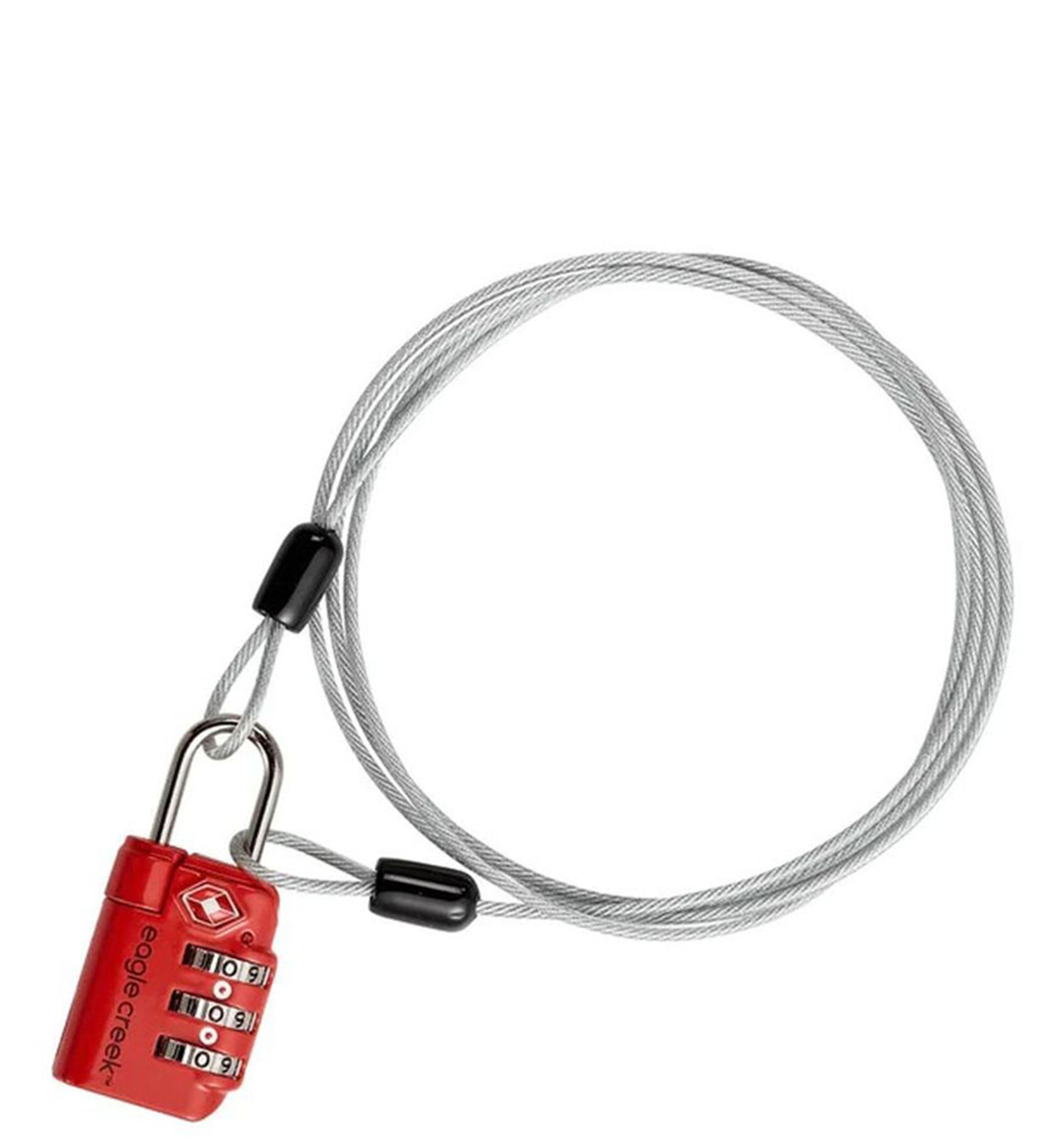 EAGLE CREEKSecurity-3 Dial Tsa Lock Cable Orange