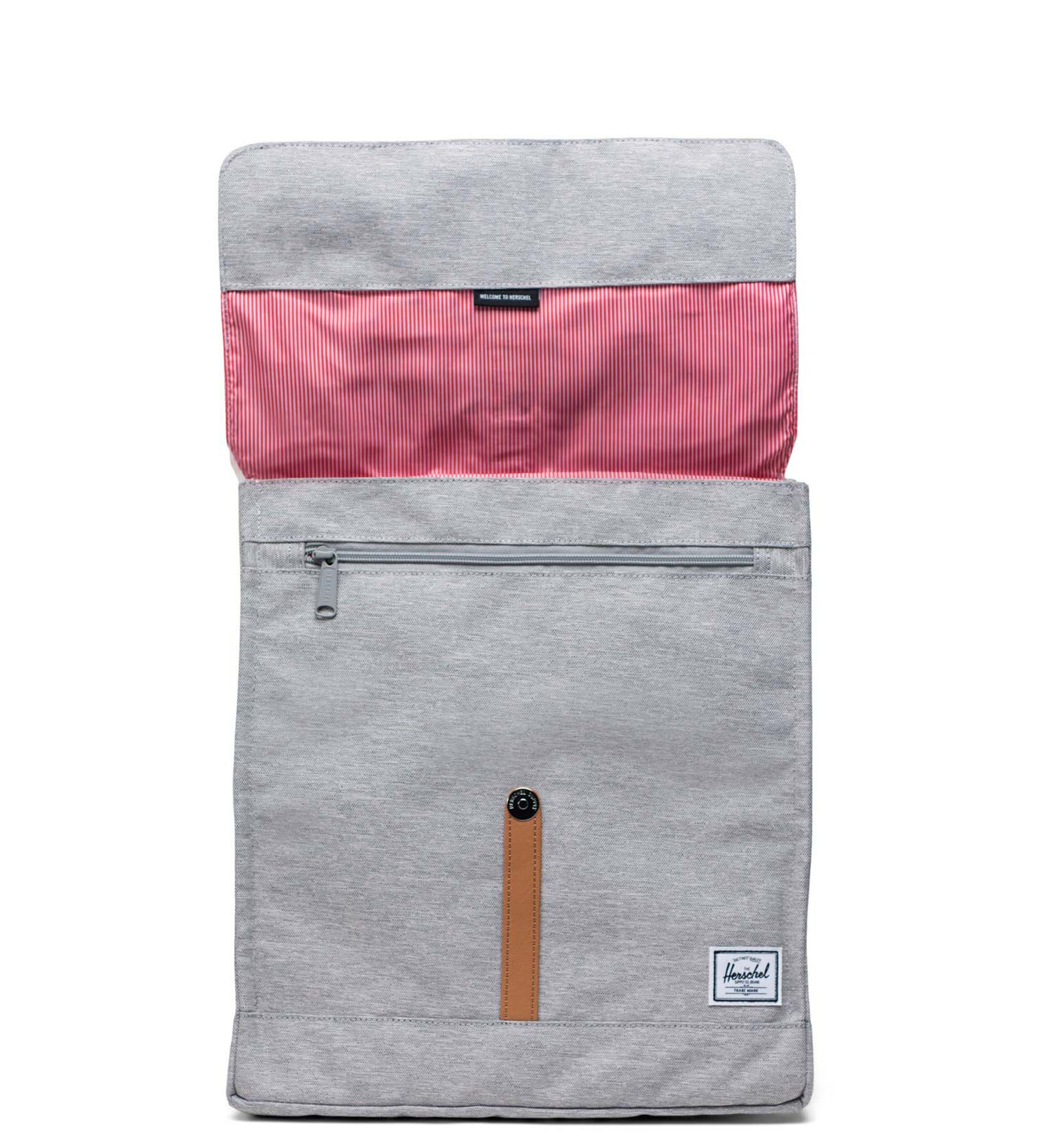 HERSCHELHerschel City Mid Light Grey Crosshatch/Natural Backpack