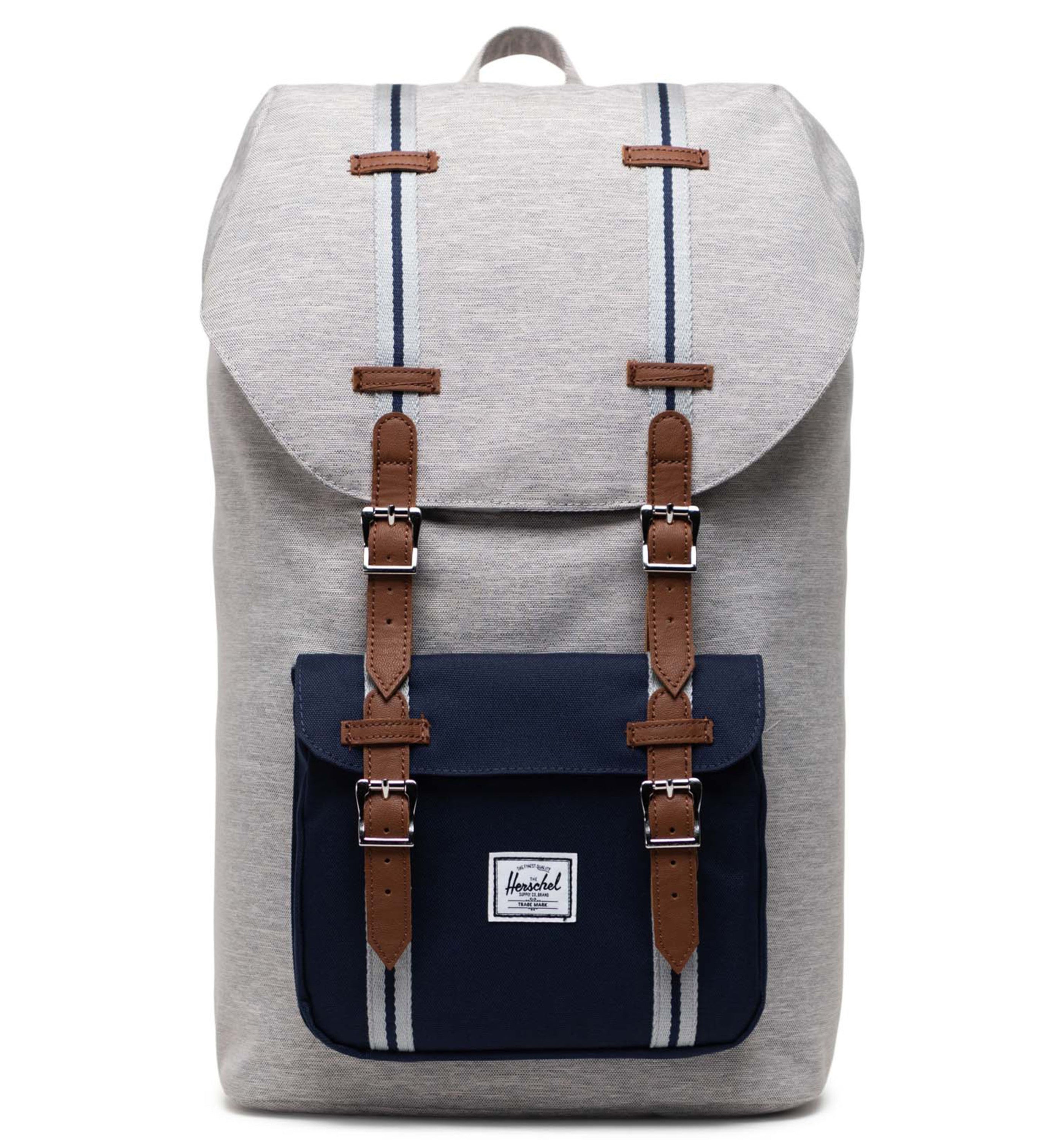 HERSCHELHerschel Little America Light Grey Crosshatch/Peacoat Backpack
