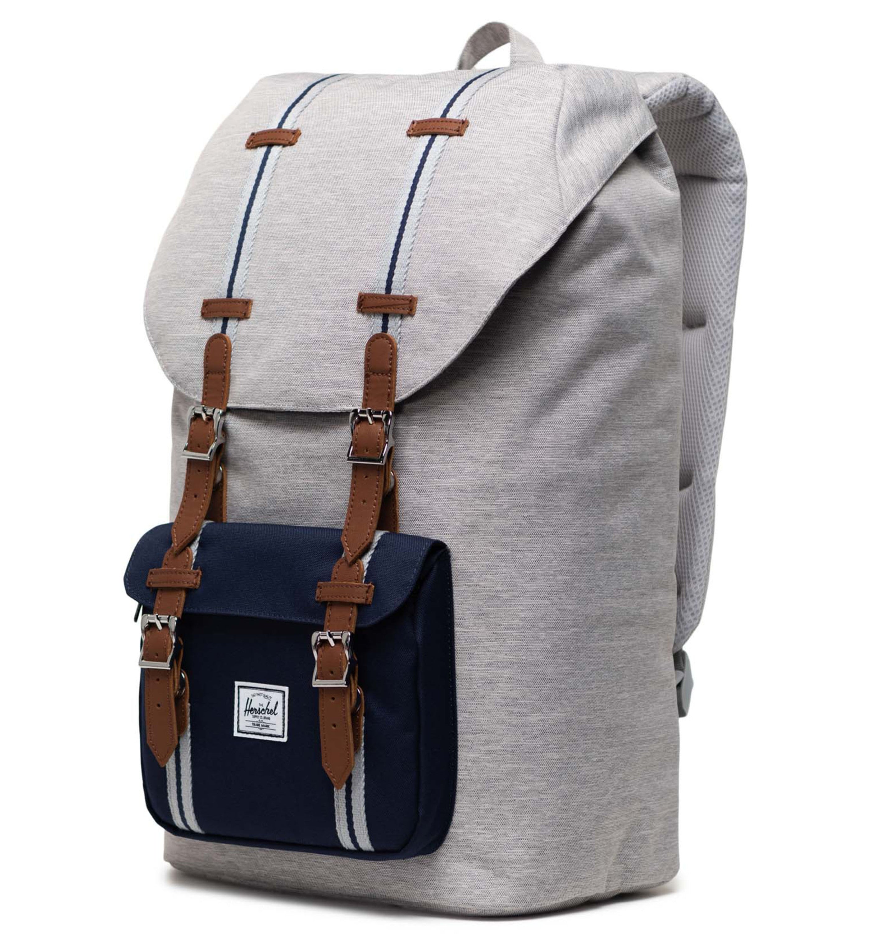 HERSCHELHerschel Little America Light Grey Crosshatch/Peacoat Backpack