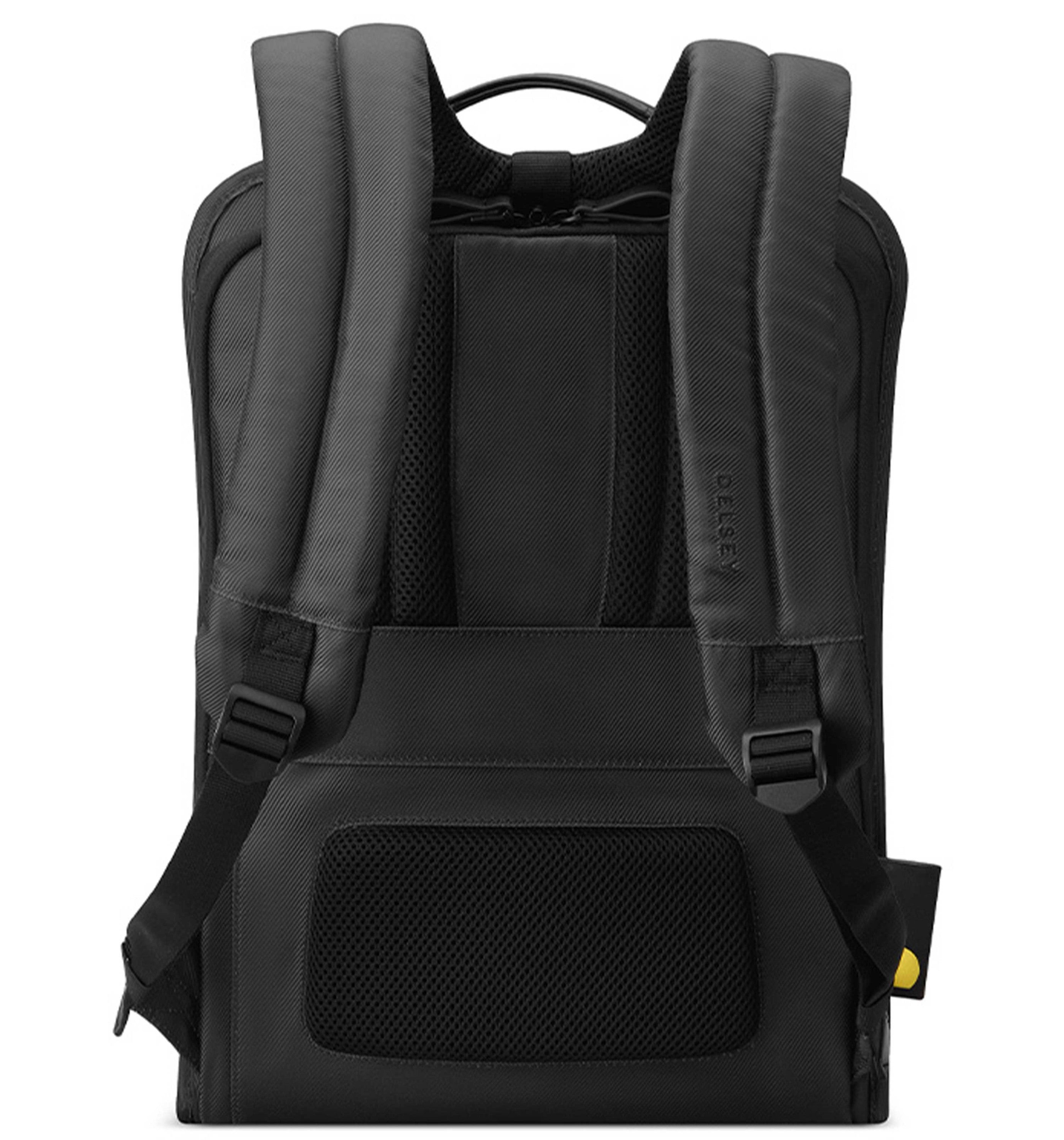 DELSEY PARISARCHE 2-CPT 14" BACKPACK BLACK